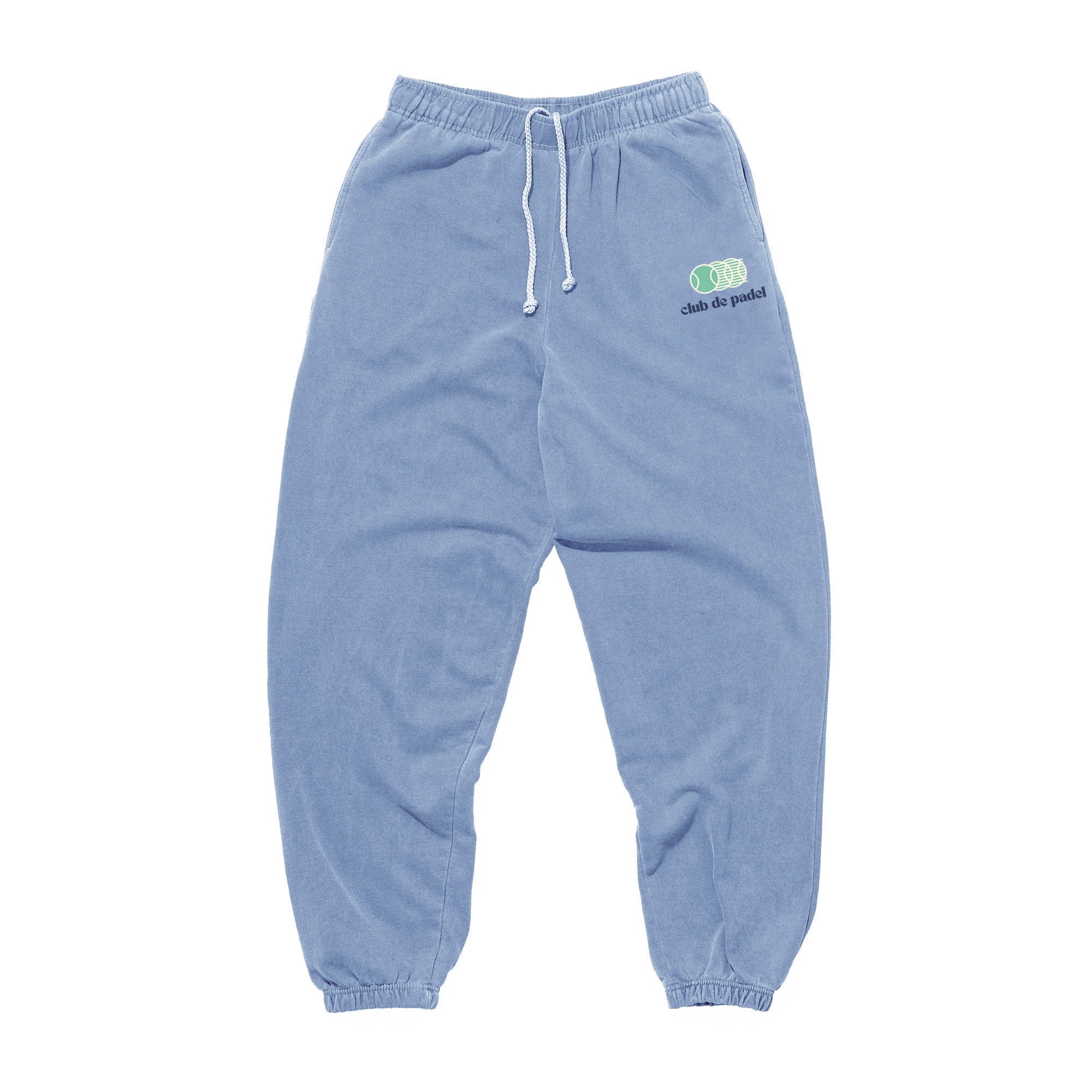 Club de Padel 'Vibora' Vintage Washed Joggers - Baby Blue