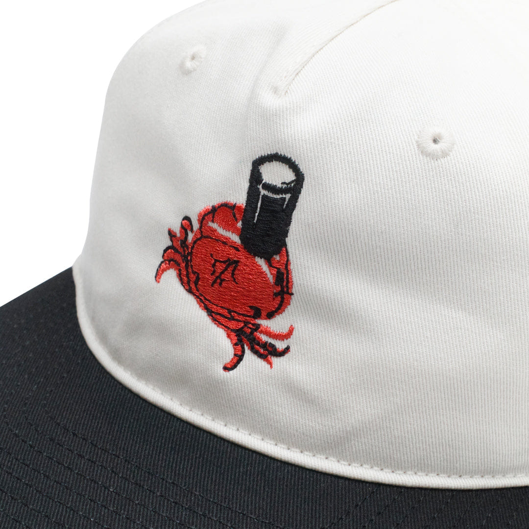 Guinness x UN:IK 'Crab' Embroidered Cap - Natural/Black