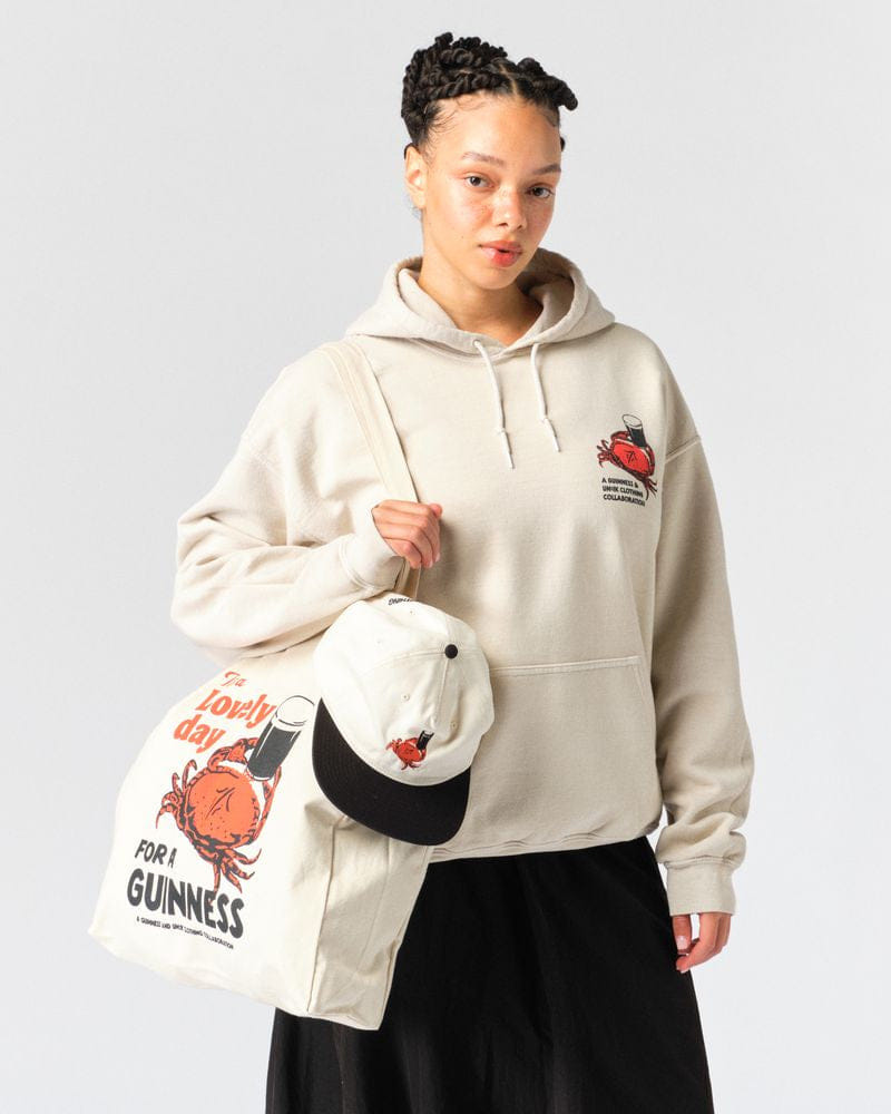 Guinness x UN:IK 'Crab' Embroidered Cap - Natural/Black