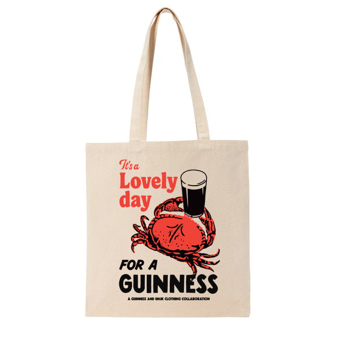 Guinness x UN:IK 'Crab' Tote Bag - Natural