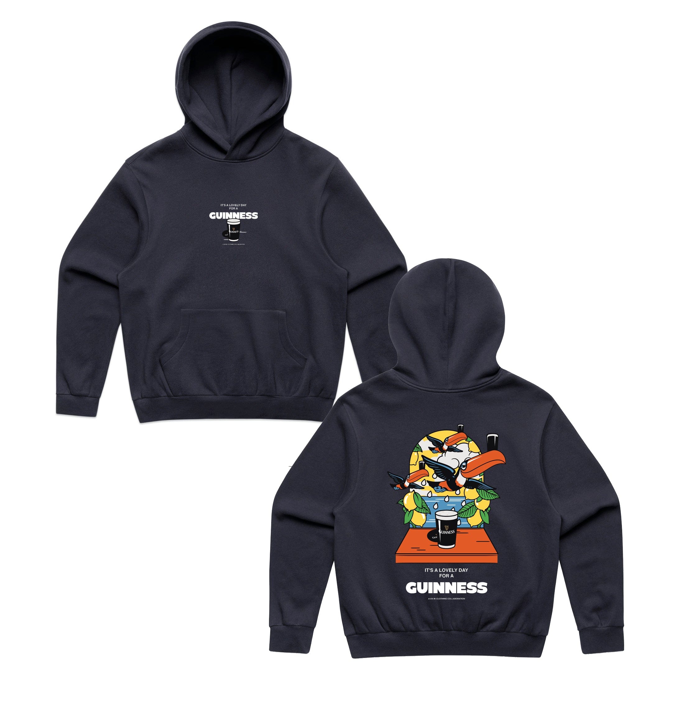 Guinness x UN:IK 'Lovely Drops' Hoodie - Navy