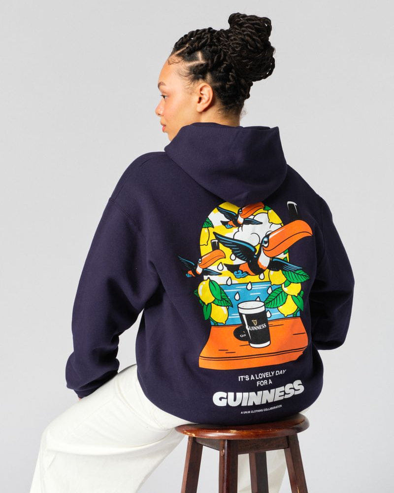 Guinness x UN:IK 'Lovely Drops' Hoodie - Navy
