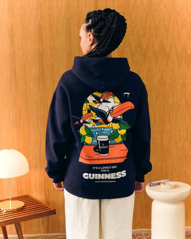 Guinness x UN:IK 'Lovely Drops' Hoodie - Navy