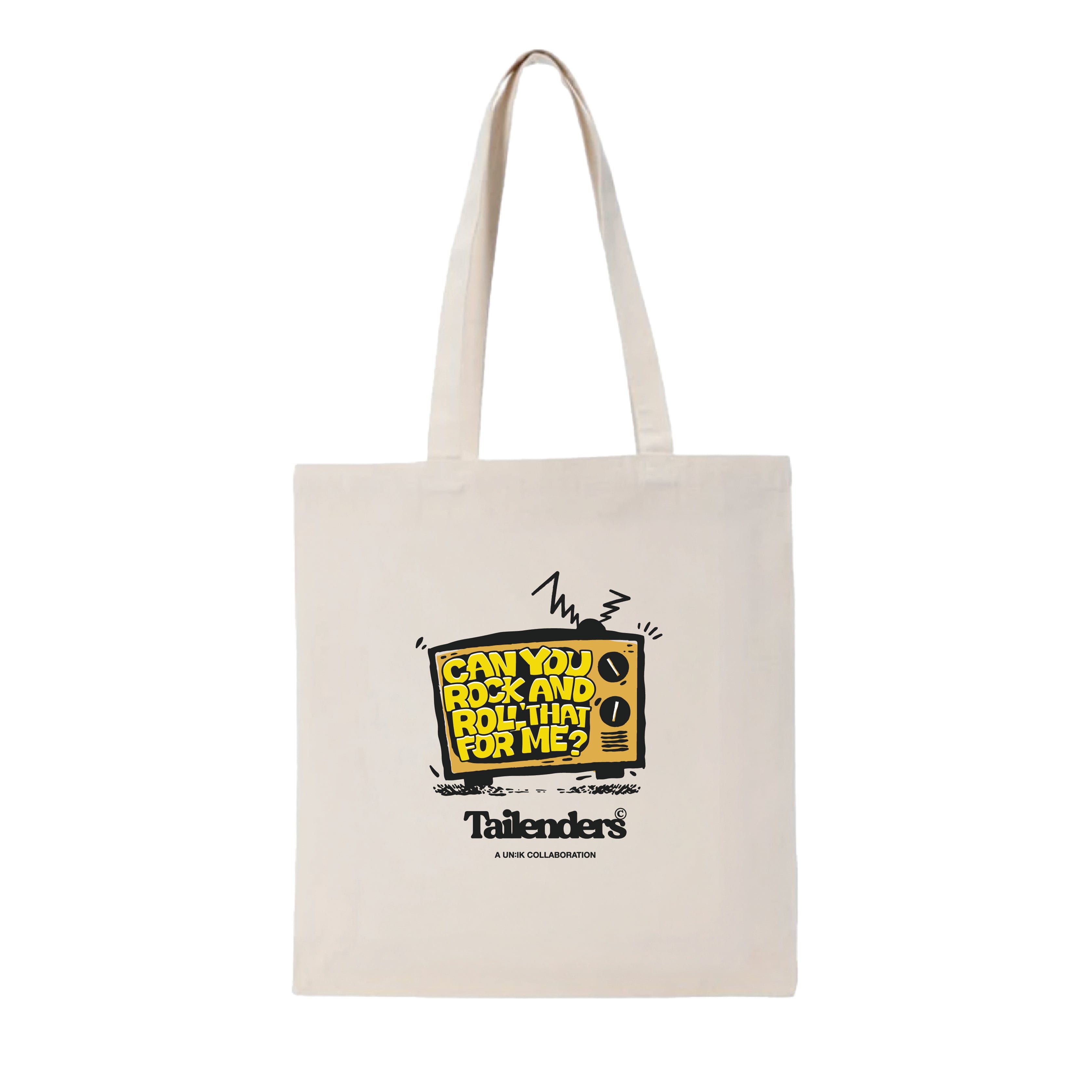 Tailenders 'Rock and Roll' Tote Bag - Natural