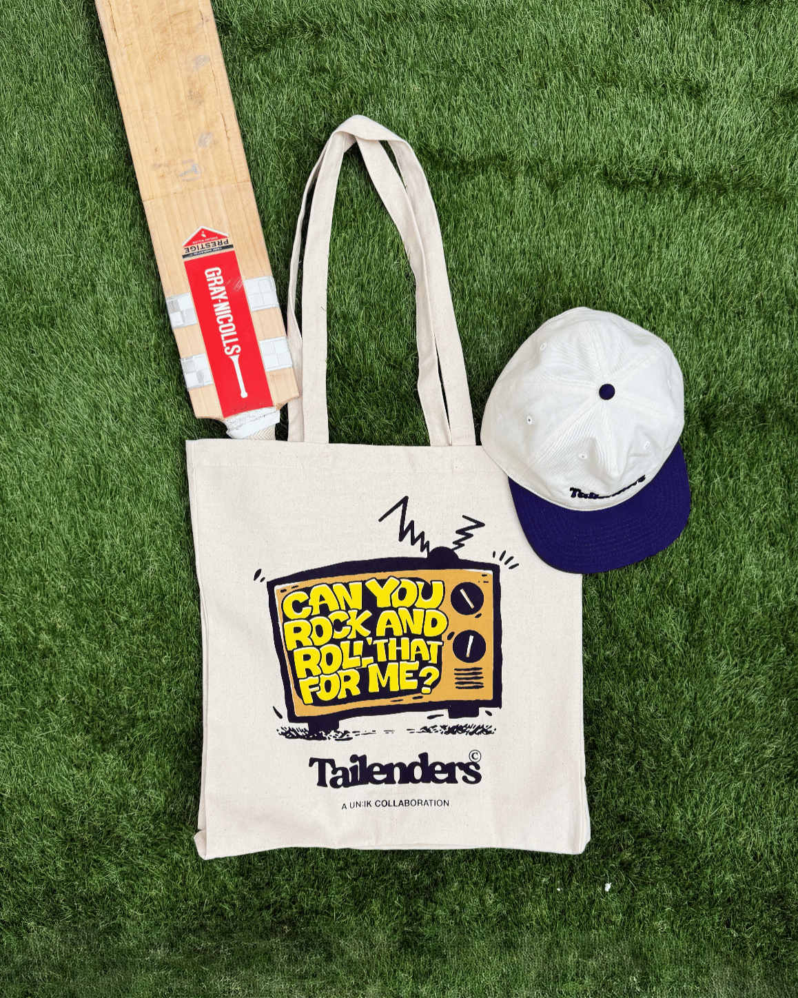 Tailenders 'Rock and Roll' Tote Bag - Natural