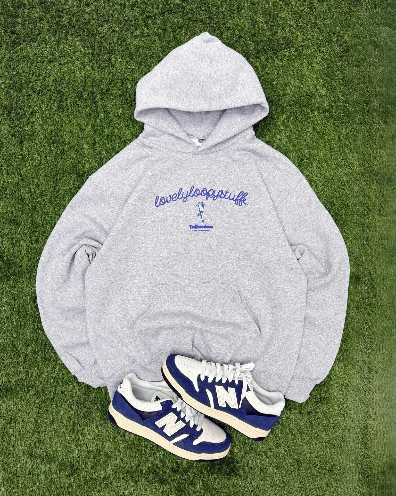 Tailenders 'Lovelyloopystuff' Hoodie - Grey
