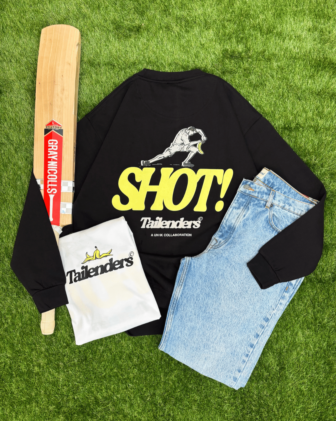 Tailenders 'Shot!' Sweater - Black
