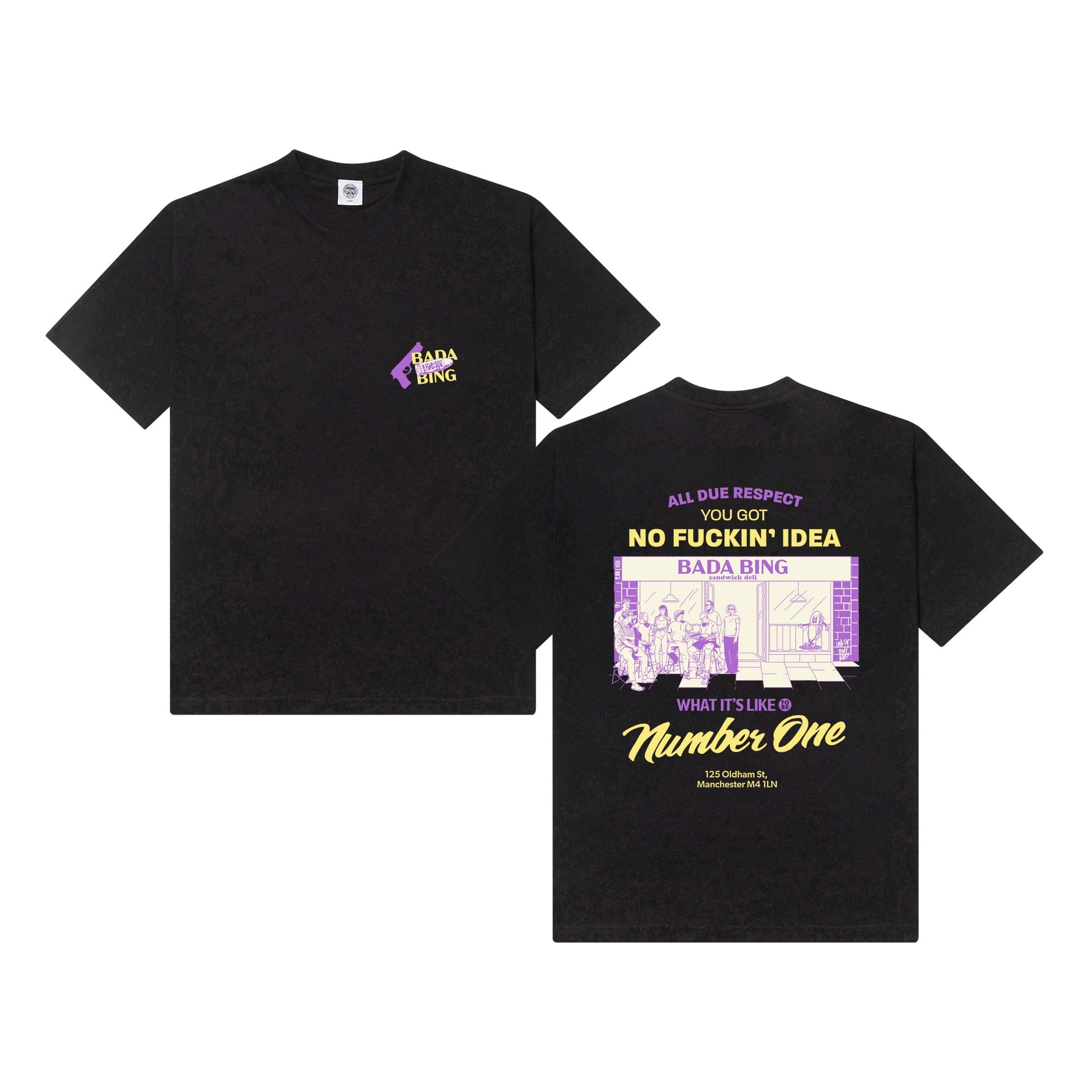 Bada Bing x UN:IK 'All Due Respect' Tee - Black
