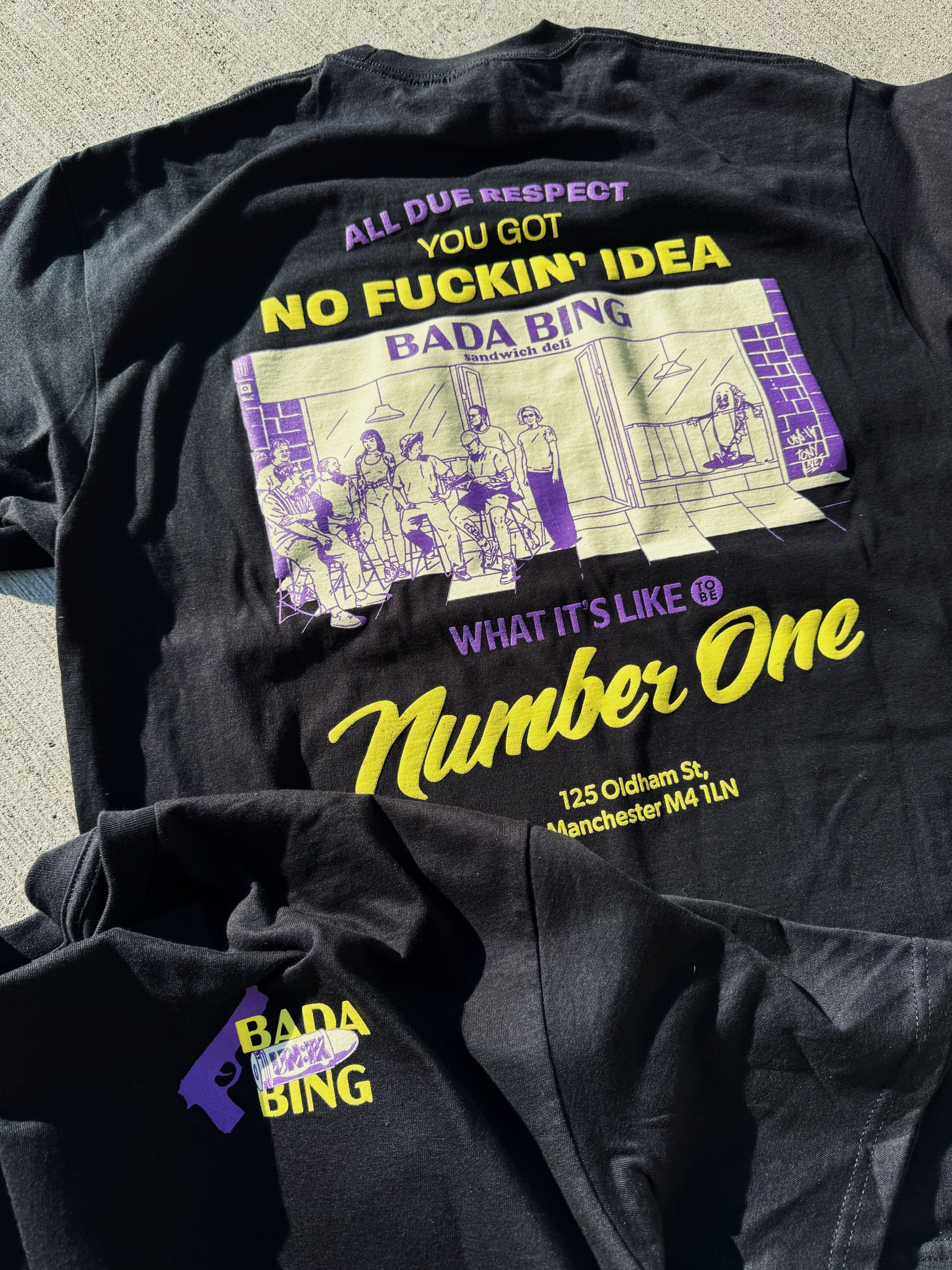 Bada Bing x UN:IK 'All Due Respect' Tee - Black