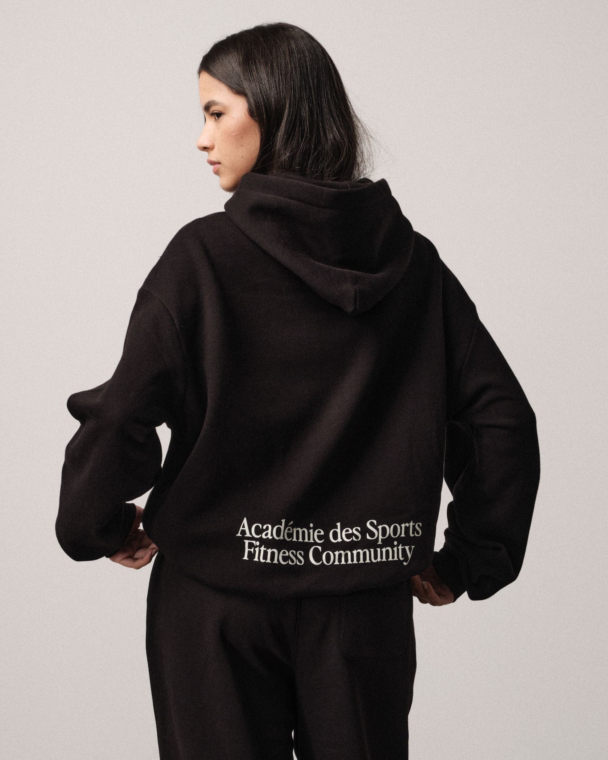 Vice 84 'Uniforme' Boxy Hoodie - Black