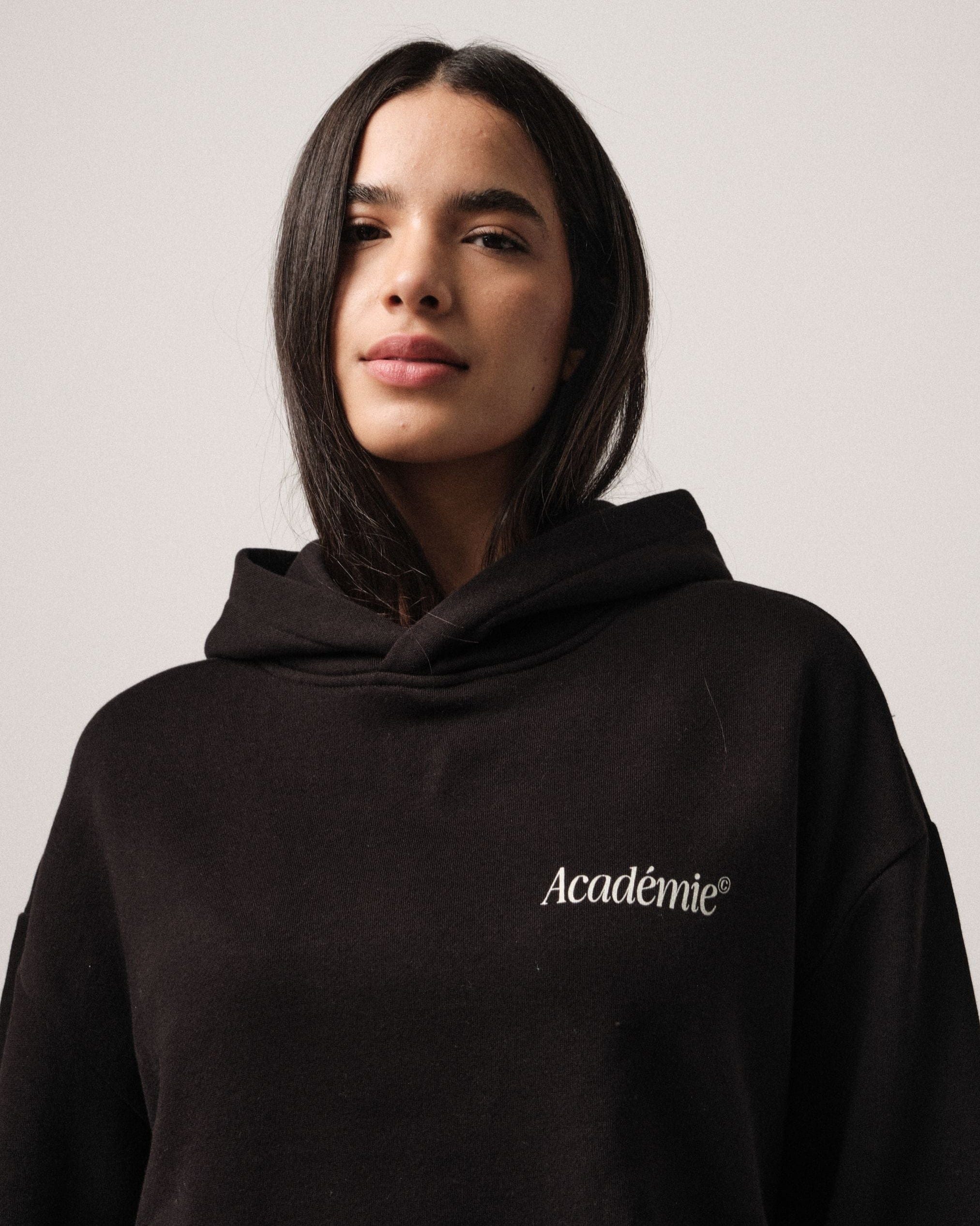 Vice 84 'Uniforme' Boxy Hoodie - Black