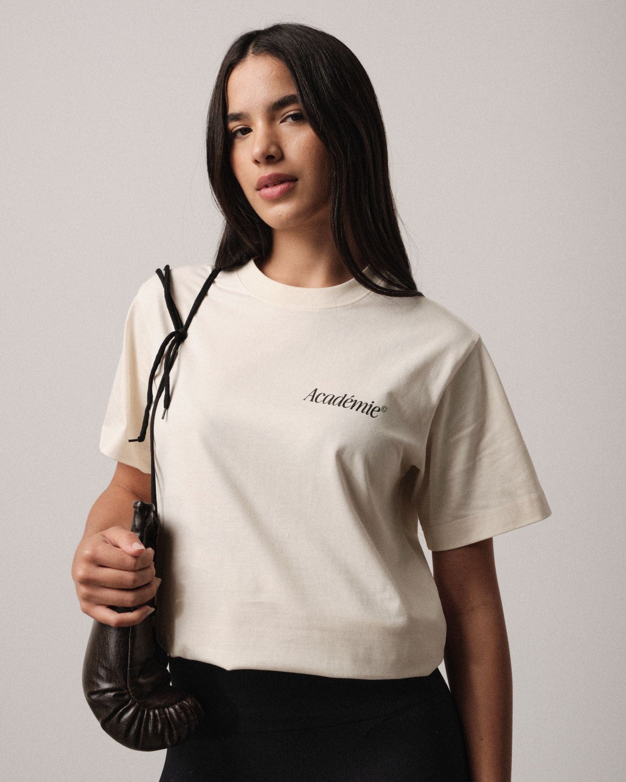 Vice 84 'Académie Runners' Boxy Tee - Ecru