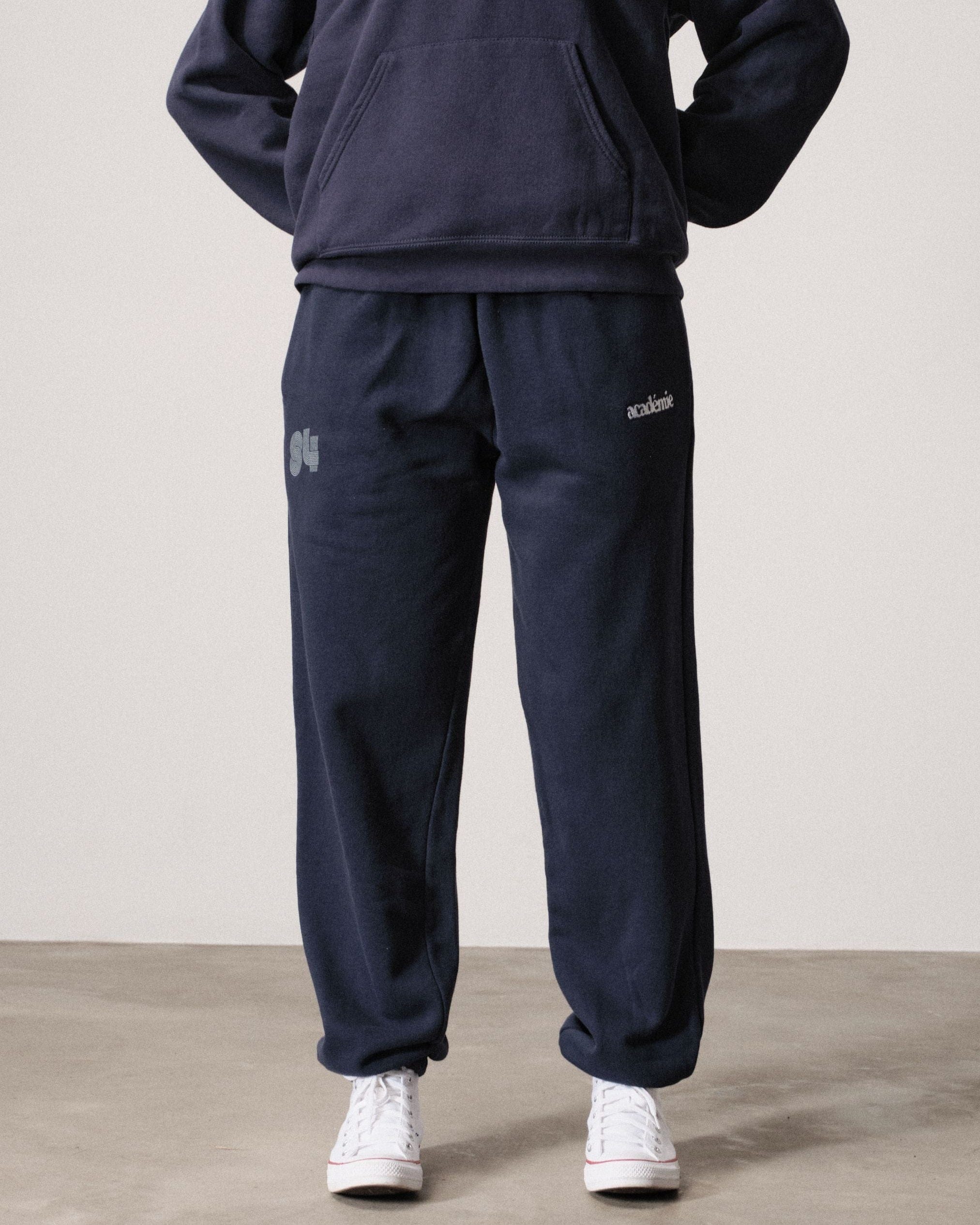 Vice 84 'Académie 84' Vintage Washed Joggers - Navy