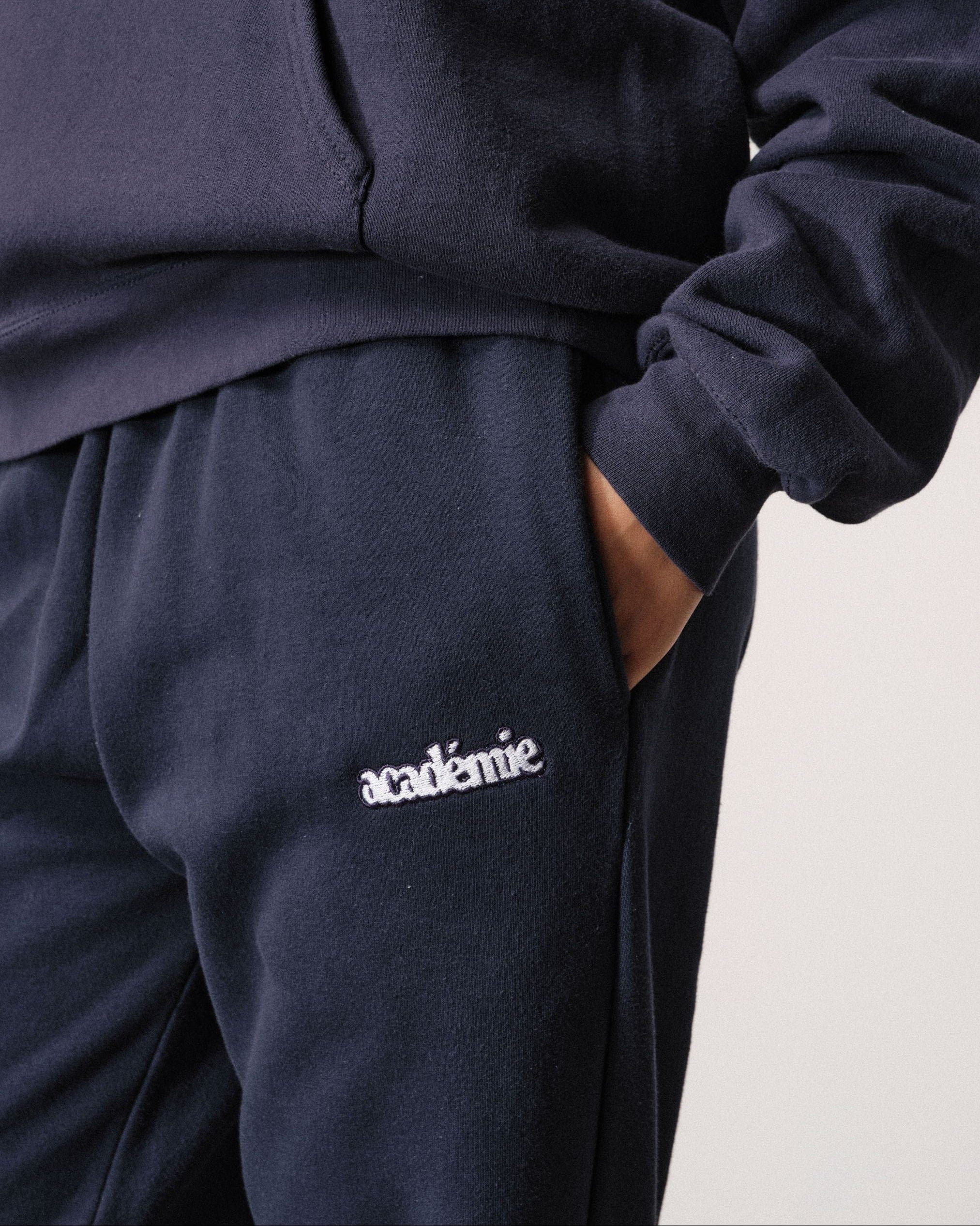 Vice 84 'Académie 84' Vintage Washed Joggers - Navy