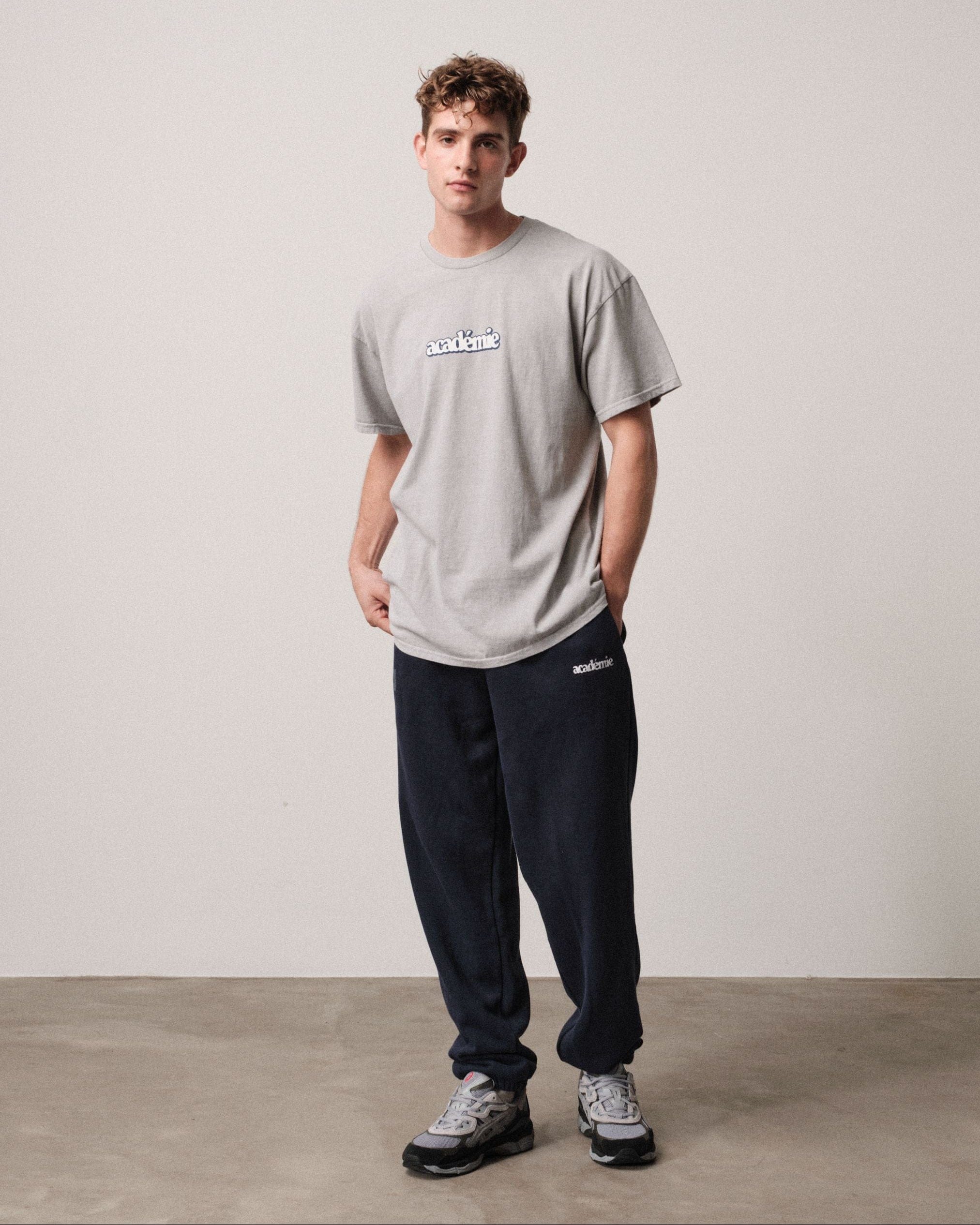 Vice 84 'Académie 84' Vintage Washed Tee - Grey