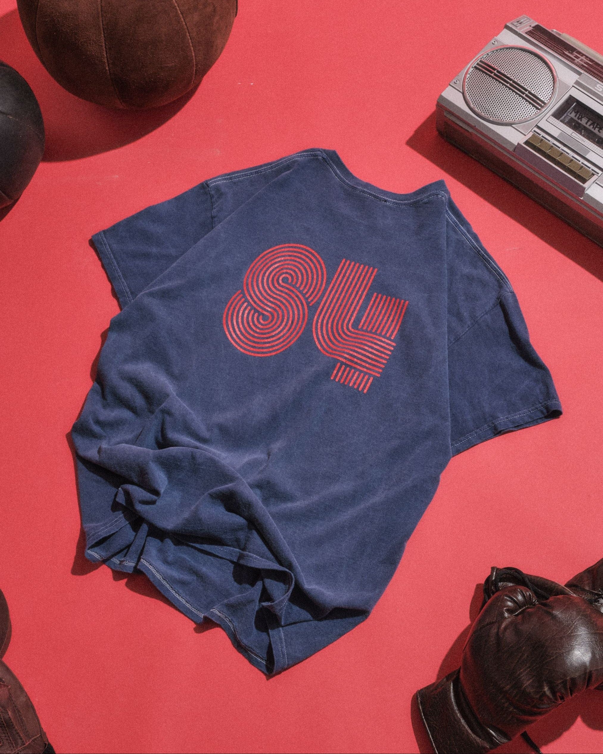 Vice 84 'Académie 84' Vintage Washed Tee - Deep Navy