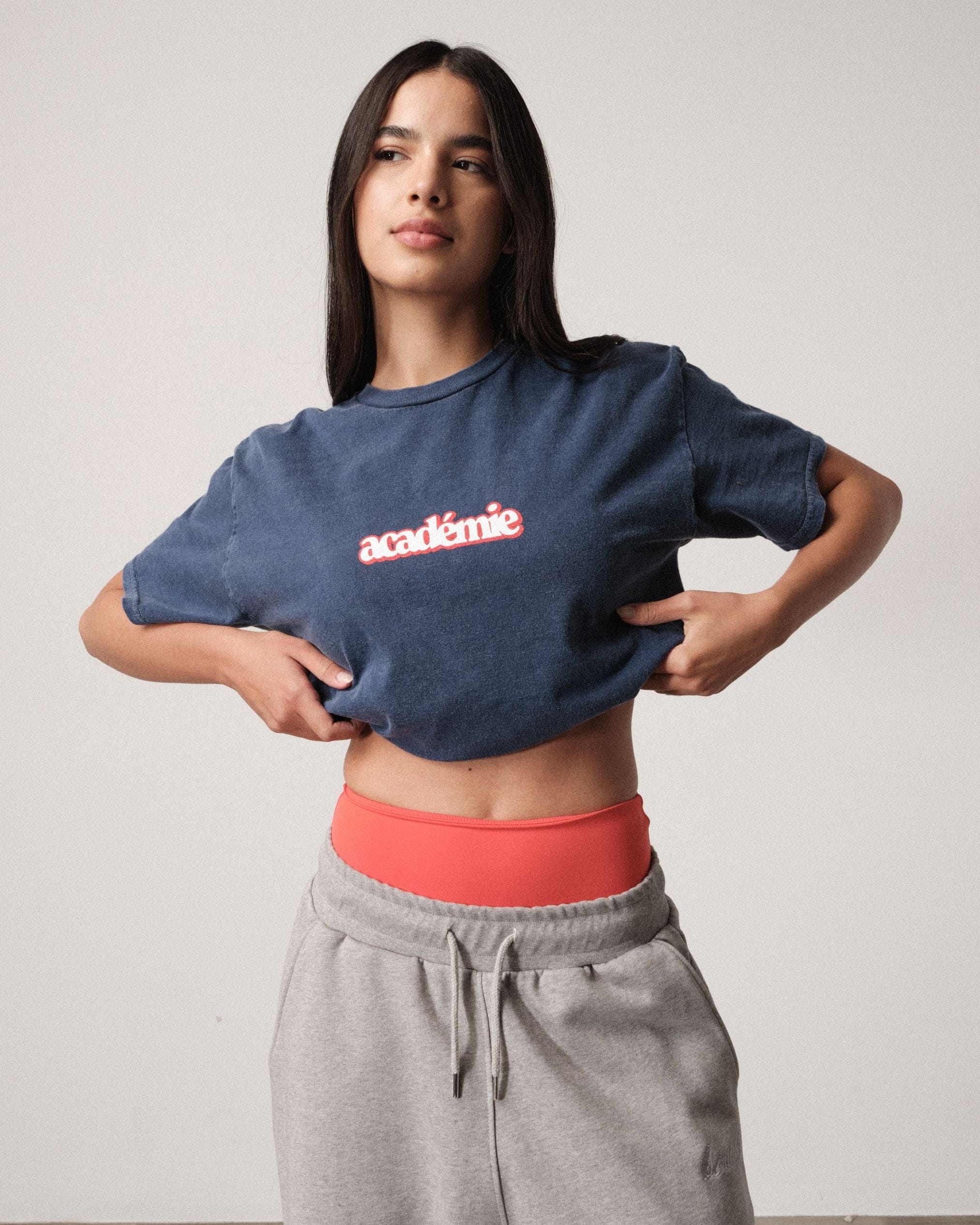 Vice 84 'Académie 84' Vintage Washed Tee - Deep Navy