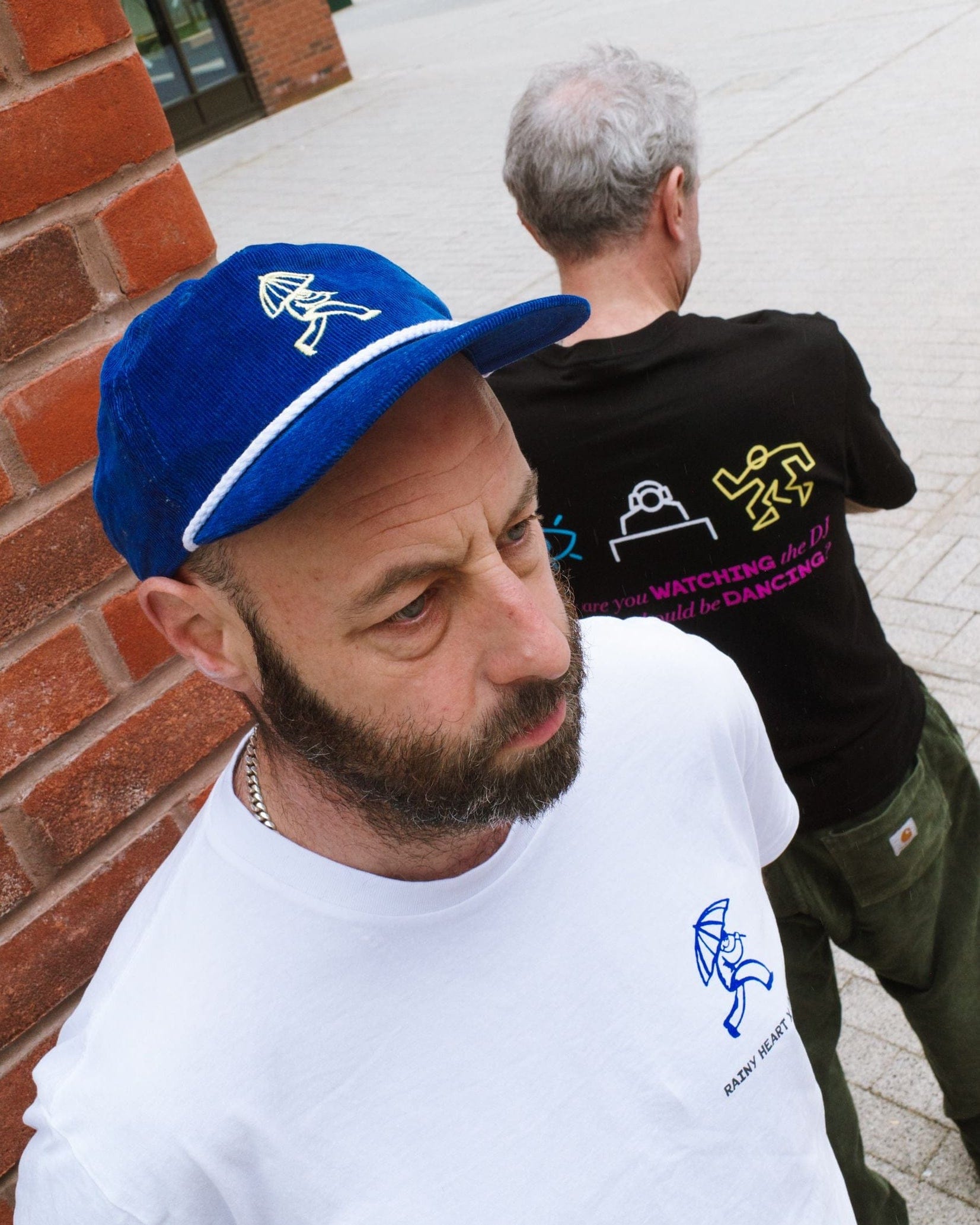 Rainy Heart x UN:IK Embroidered Cord Rope Cap - Royal Blue