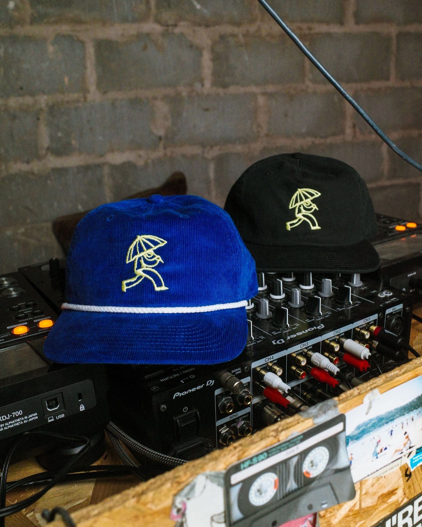 Rainy Heart x UN:IK Embroidered Cap - Black