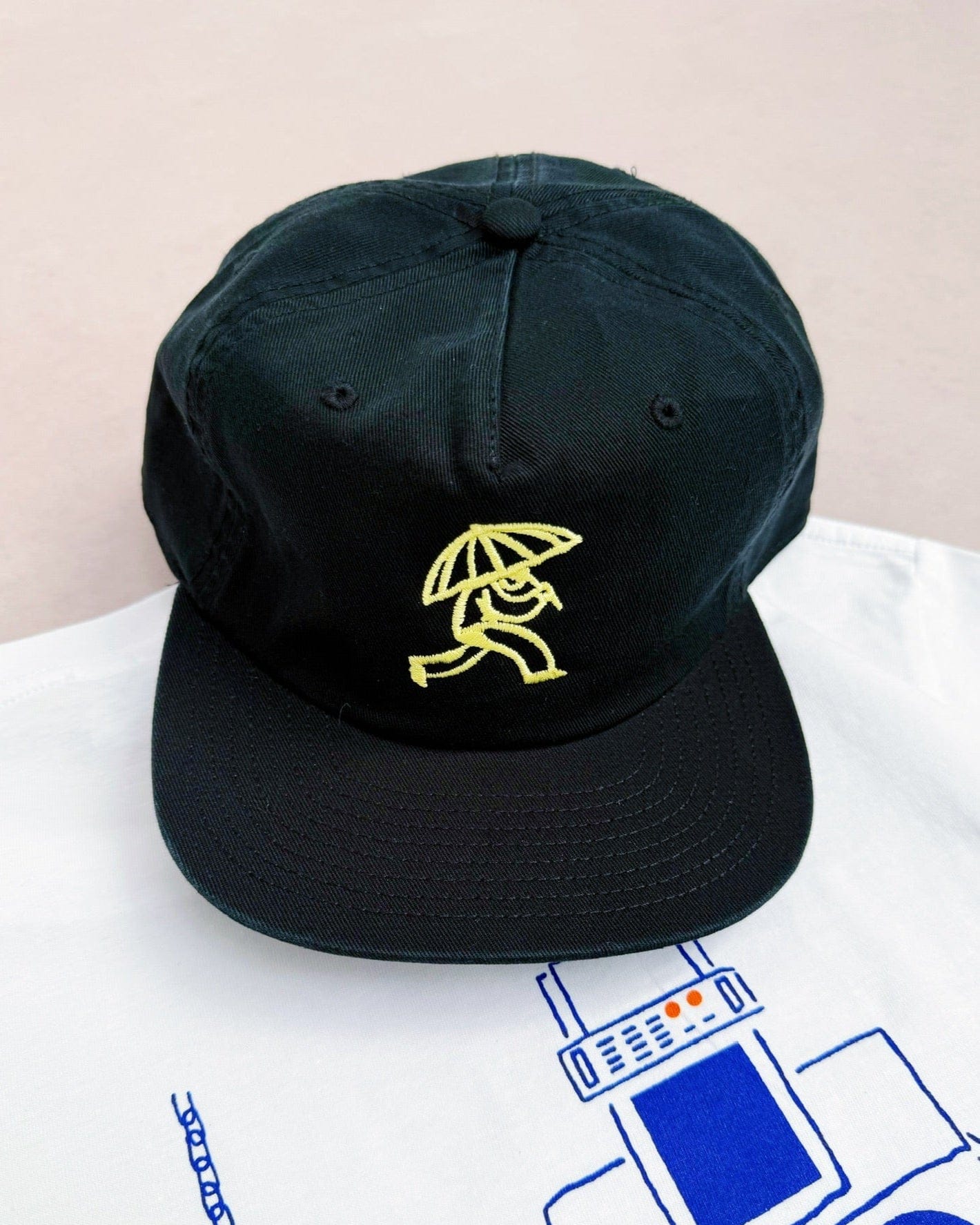 Rainy Heart x UN:IK Embroidered Cap - Black