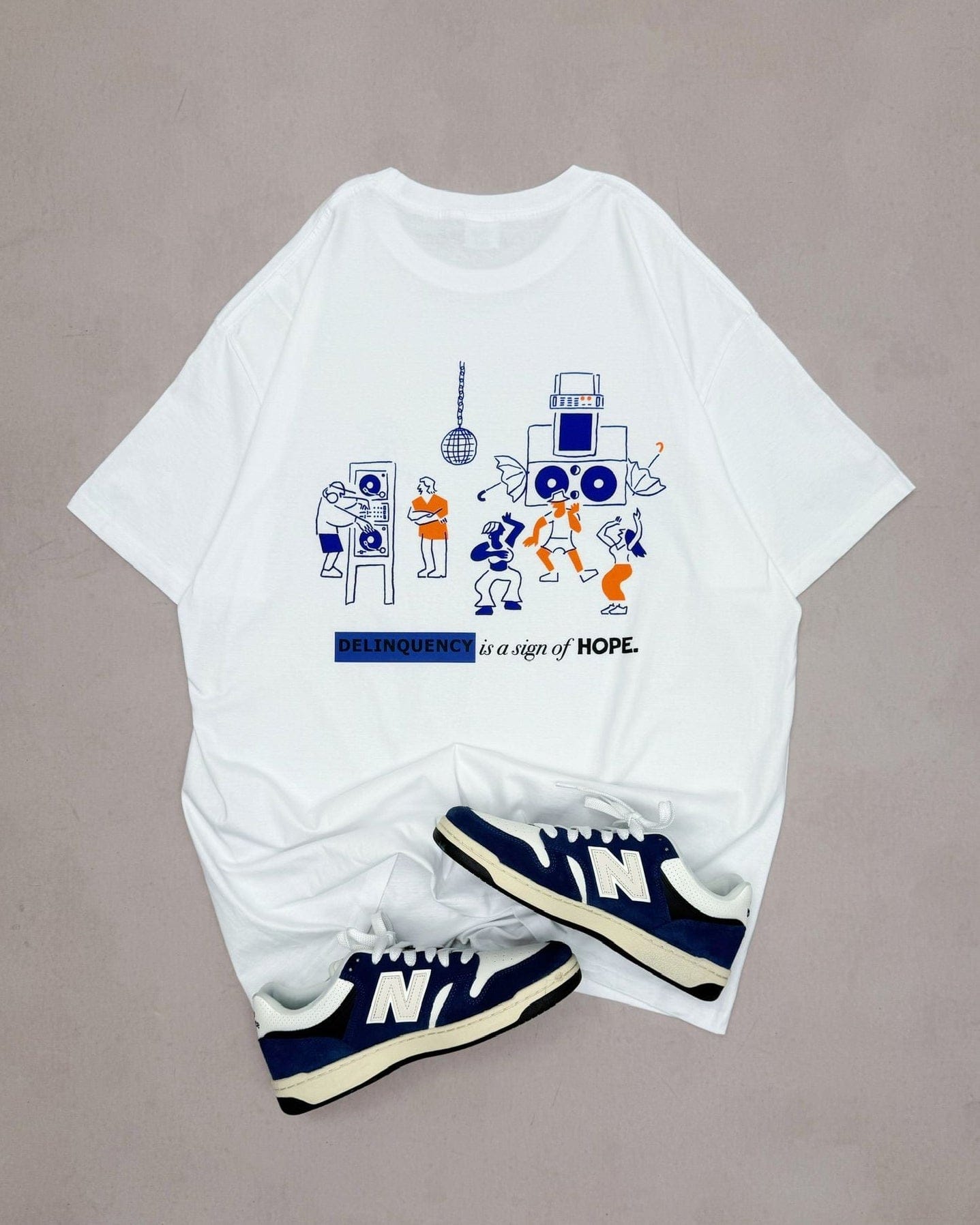 Rainy Heart x UN:IK 'Delinquency' Tee - White