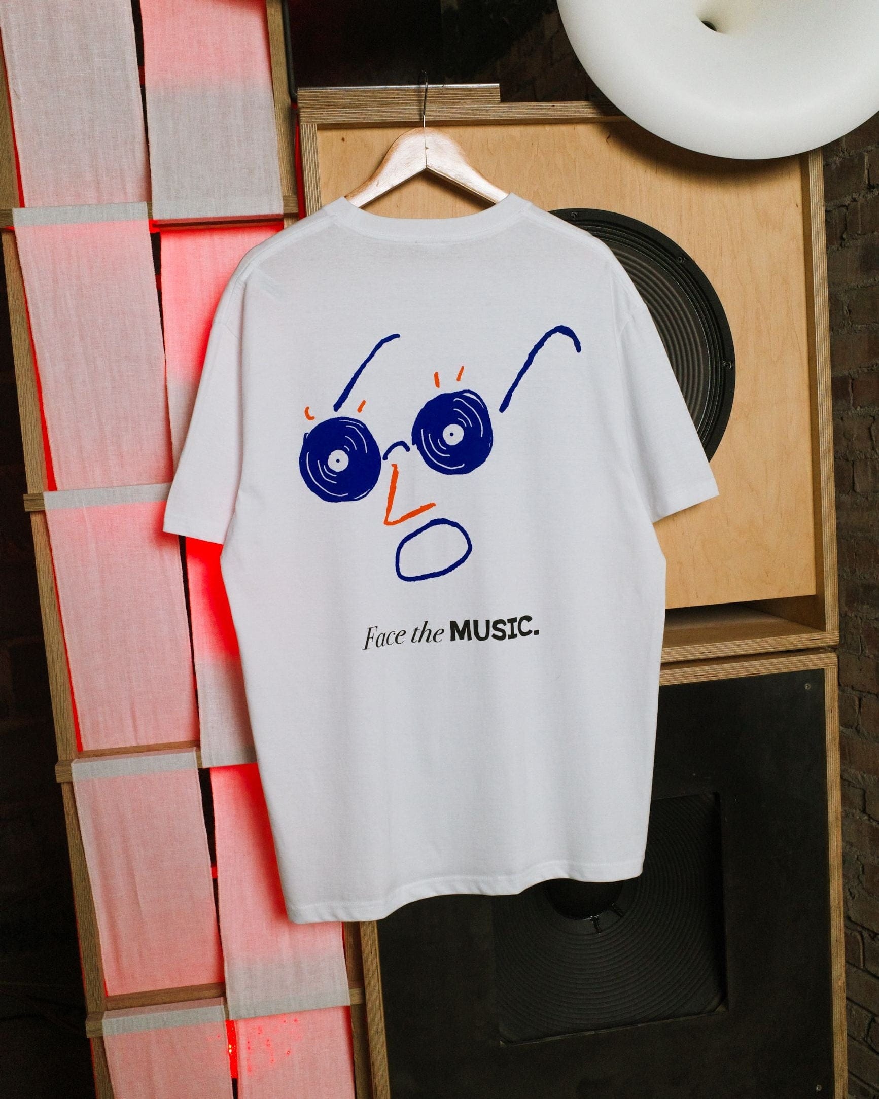 Rainy Heart x UN:IK 'Face the Music' Tee - White