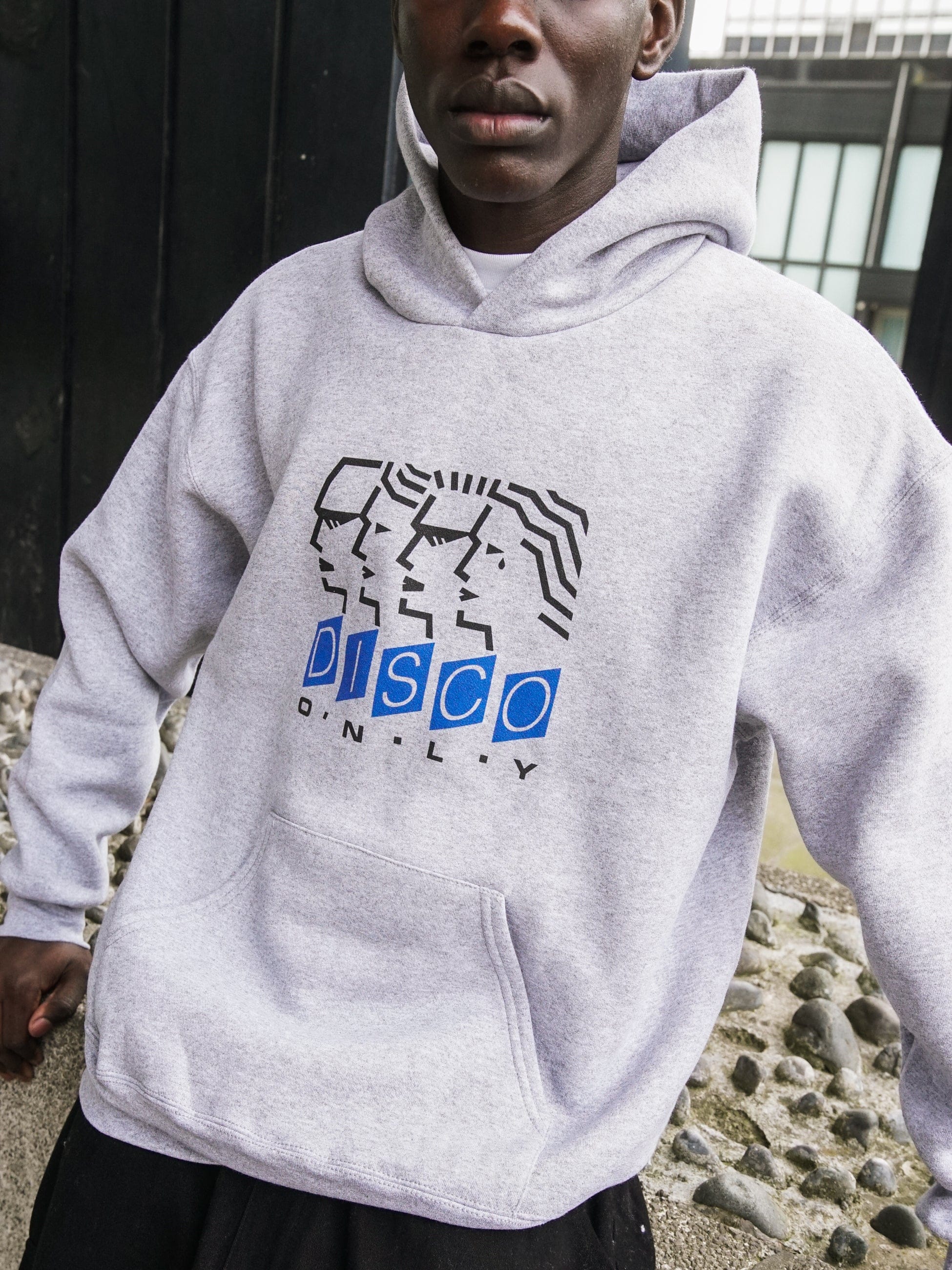 DISCO ONLY 'Dancing Heads' Hoodie - Grey