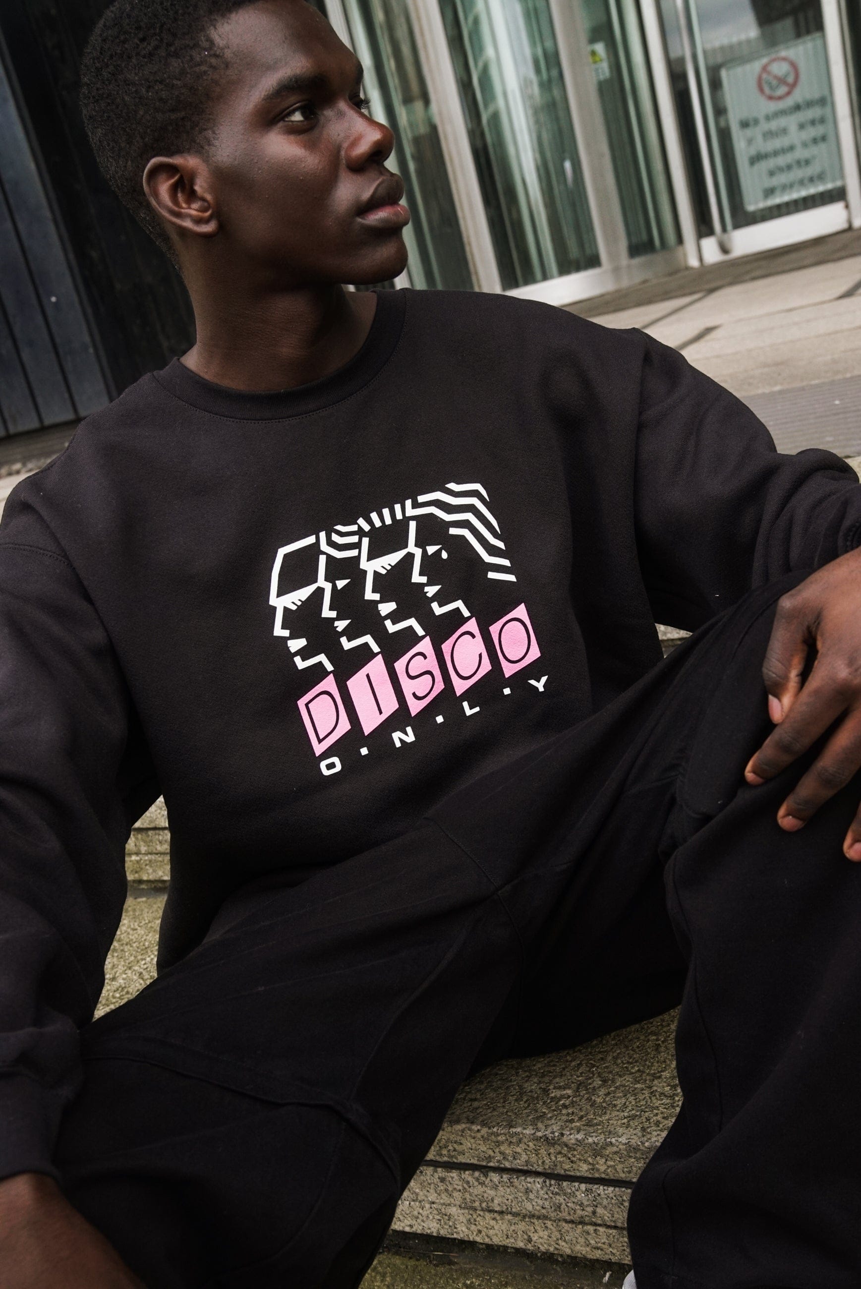 DISCO ONLY 'Dancing Heads' Sweater - Black