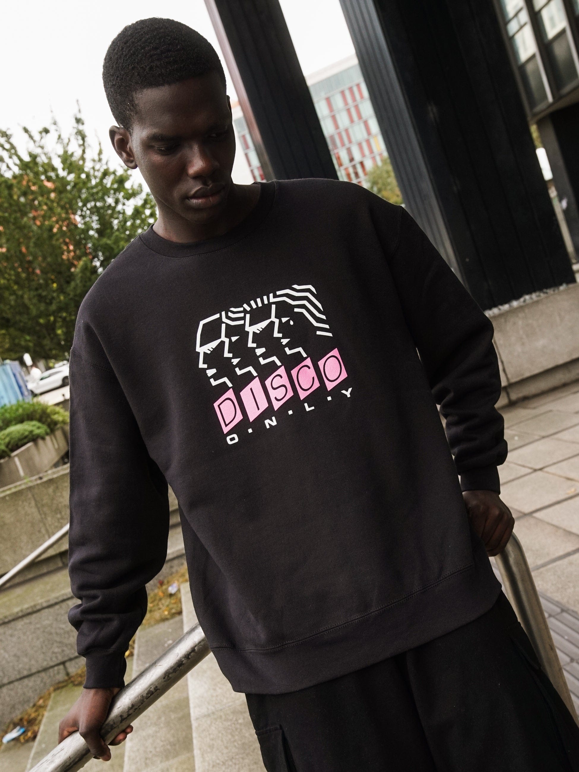 DISCO ONLY 'Dancing Heads' Sweater - Black