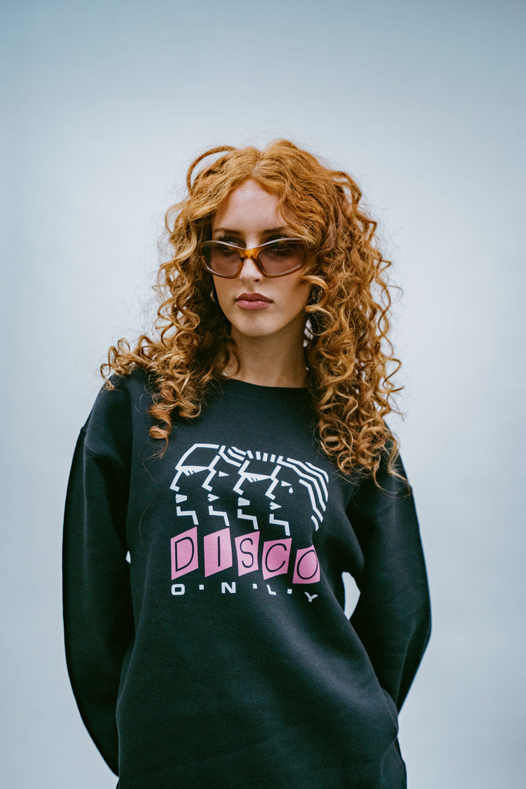 DISCO ONLY 'Dancing Heads' Sweater - Black