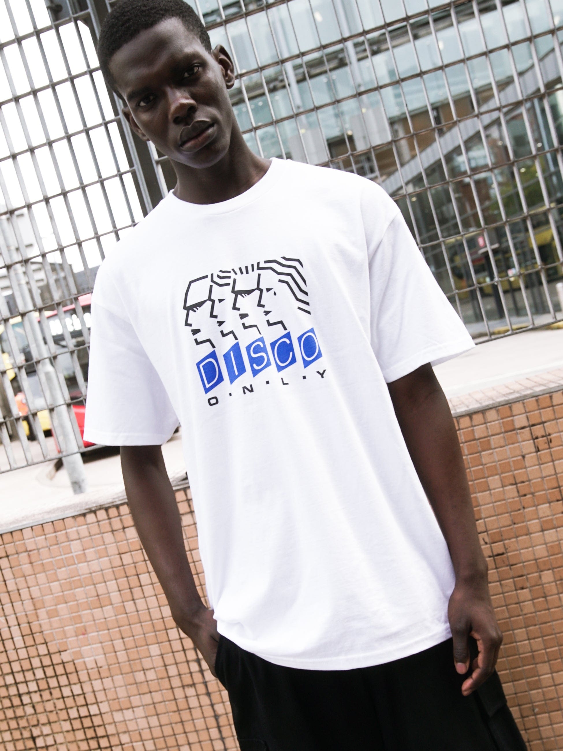 DISCO ONLY 'Dancing Heads' Tee - White