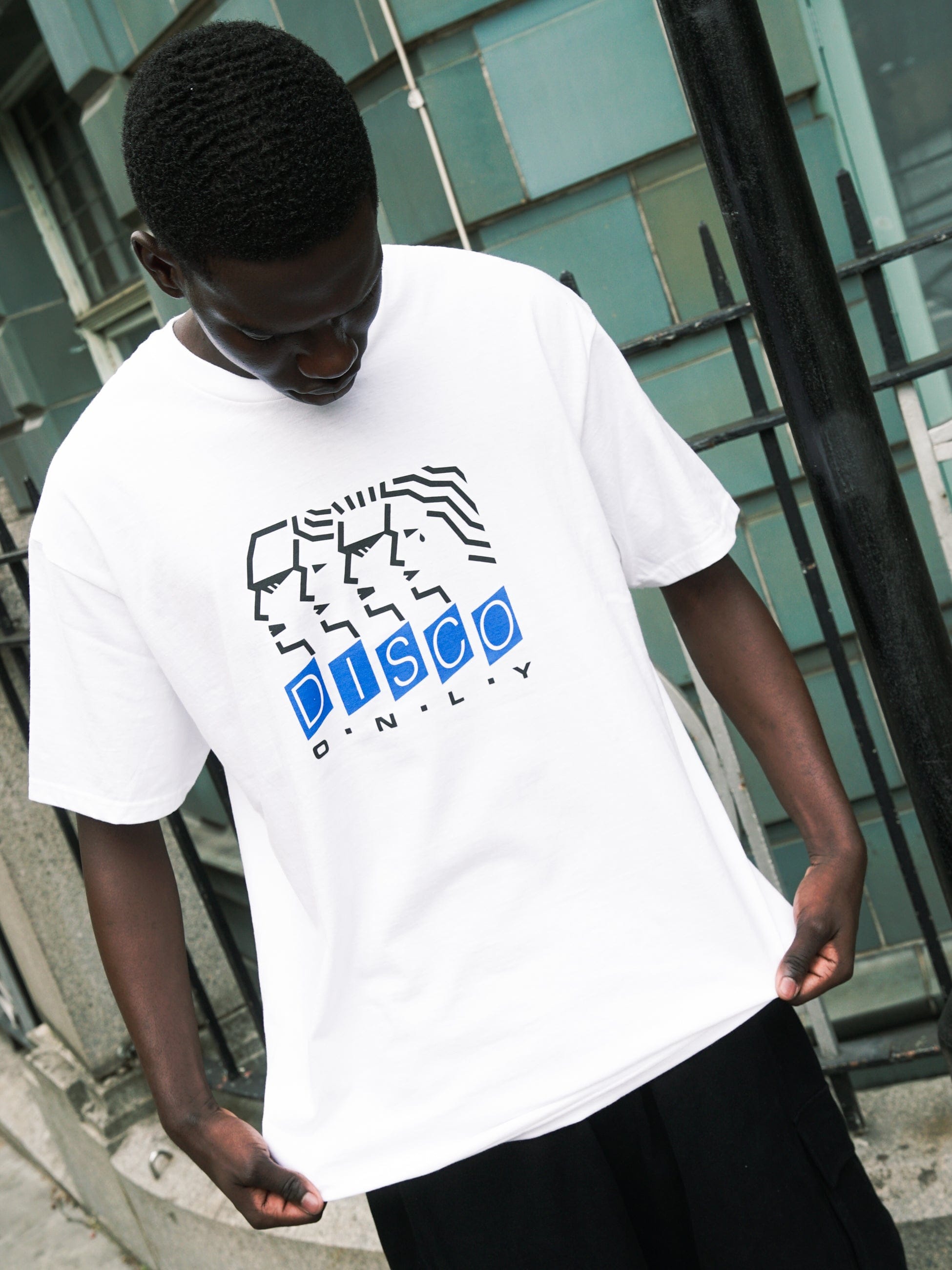 DISCO ONLY 'Dancing Heads' Tee - White