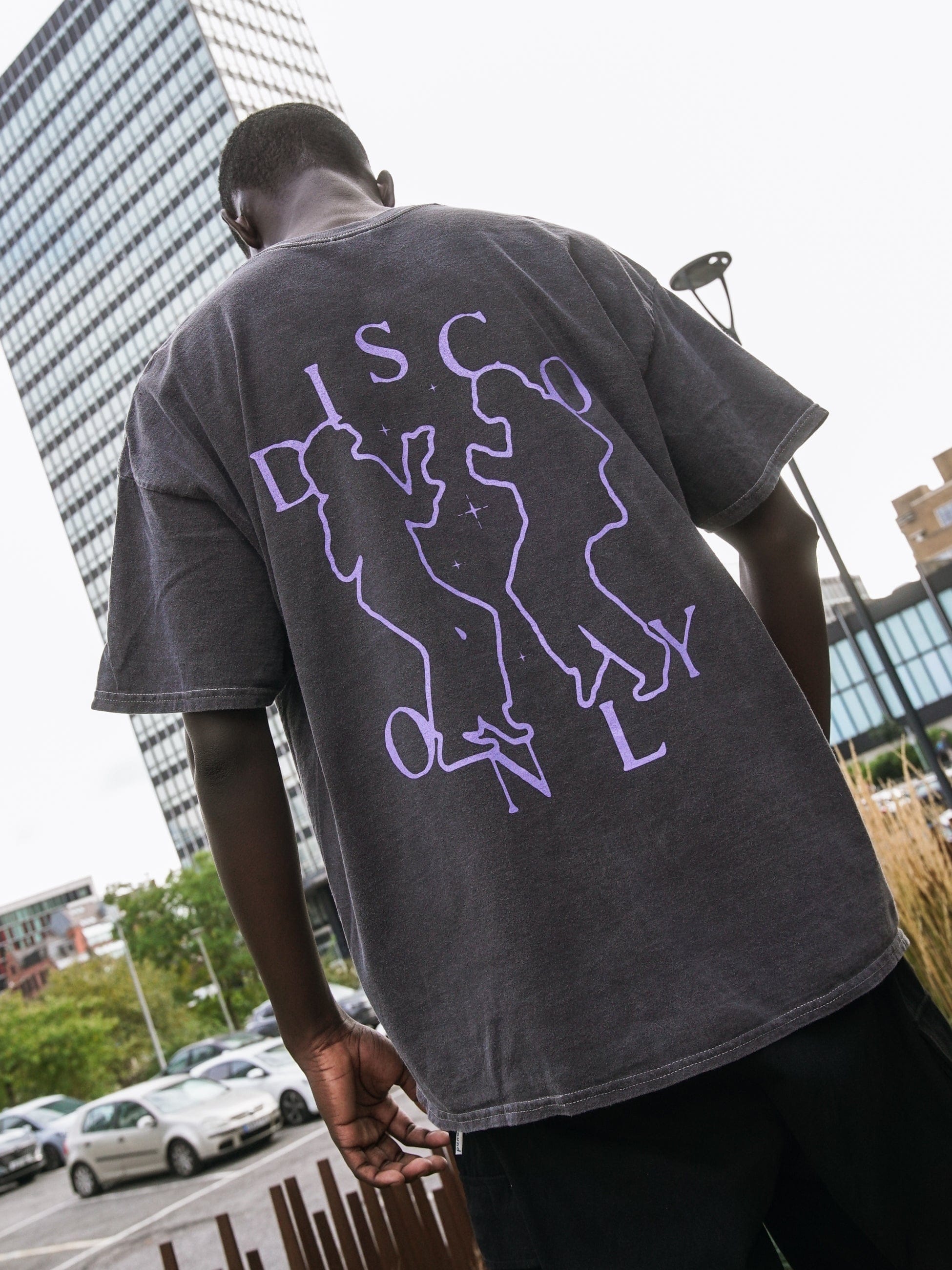 DISCO ONLY 'Dancing Together' Vintage Washed Tee - Black