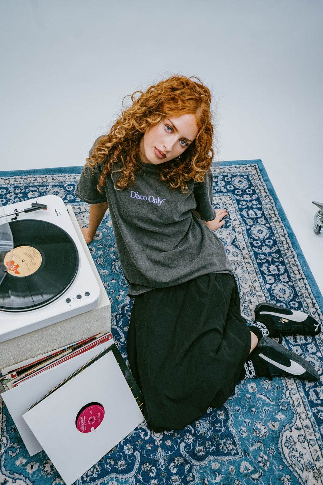 DISCO ONLY 'Dancing Together' Vintage Washed Tee - Black