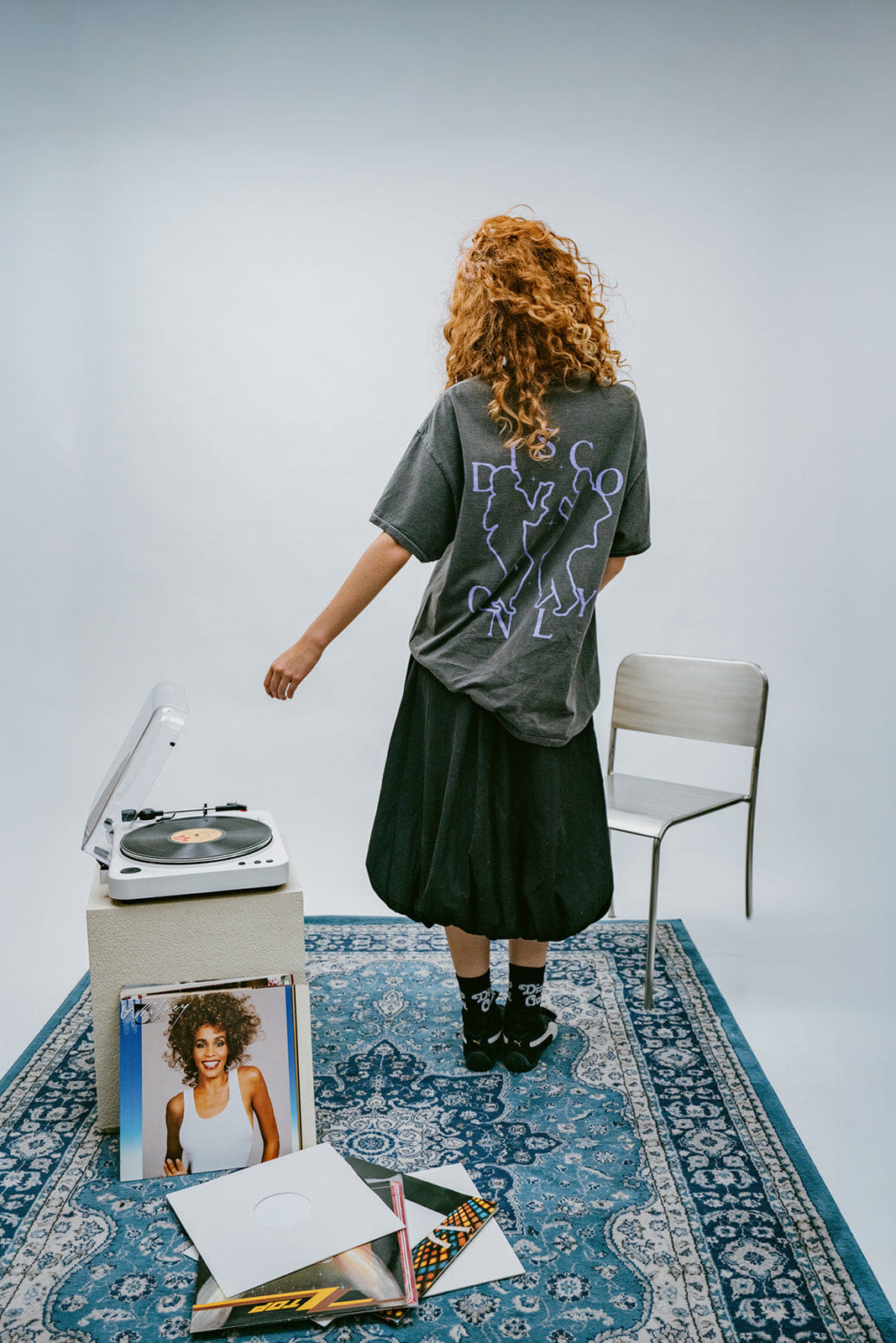 DISCO ONLY 'Dancing Together' Vintage Washed Tee - Black