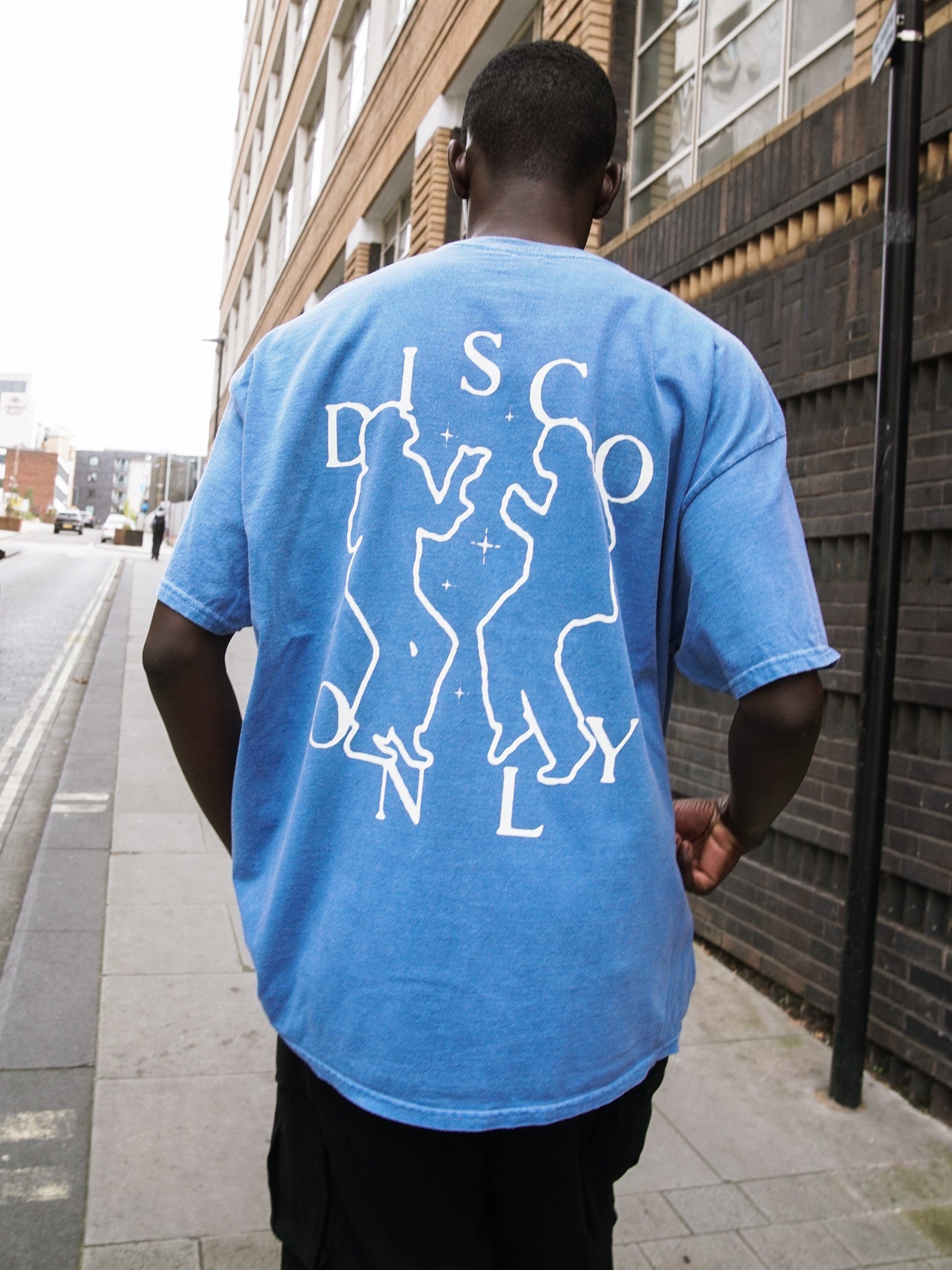 DISCO ONLY 'Dancing Together' Vintage Washed Tee - Royal Blue