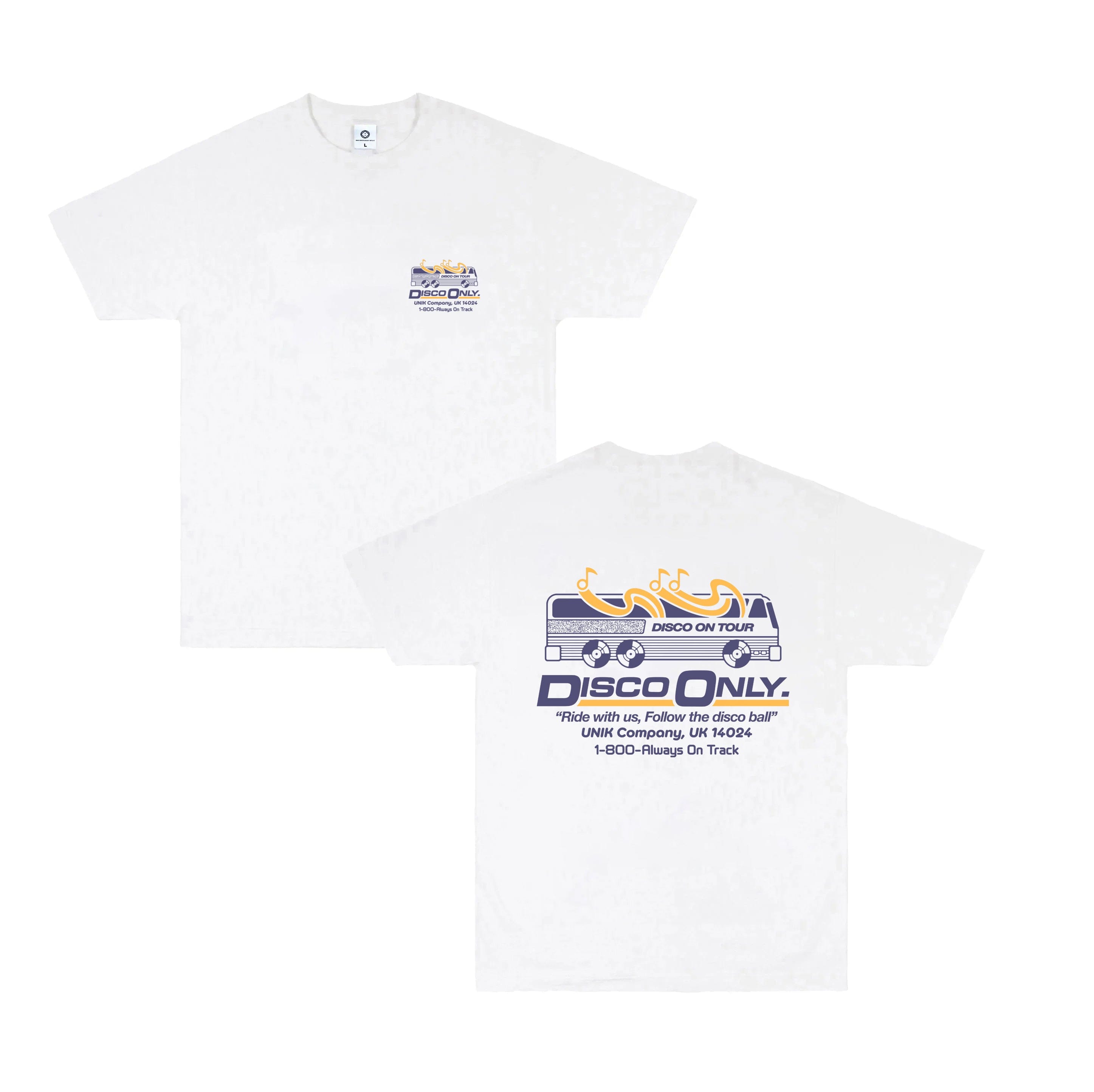 DISCO ONLY 'On Tour' Tee - White