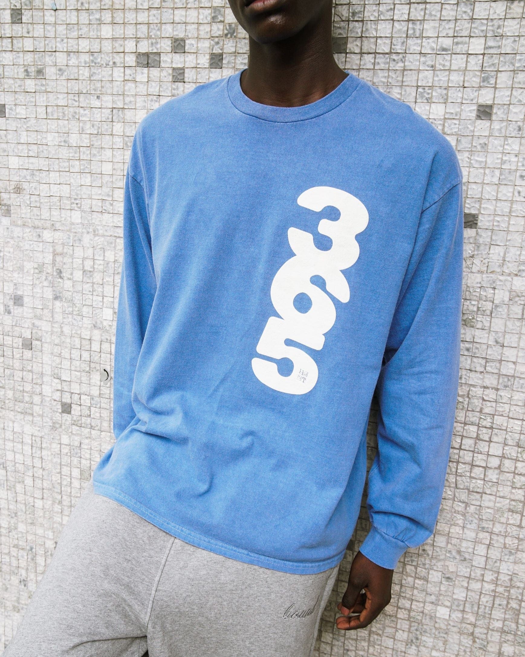 HAVE A GD TRIP '365' Vintage Washed Longsleeve Tee - Blue