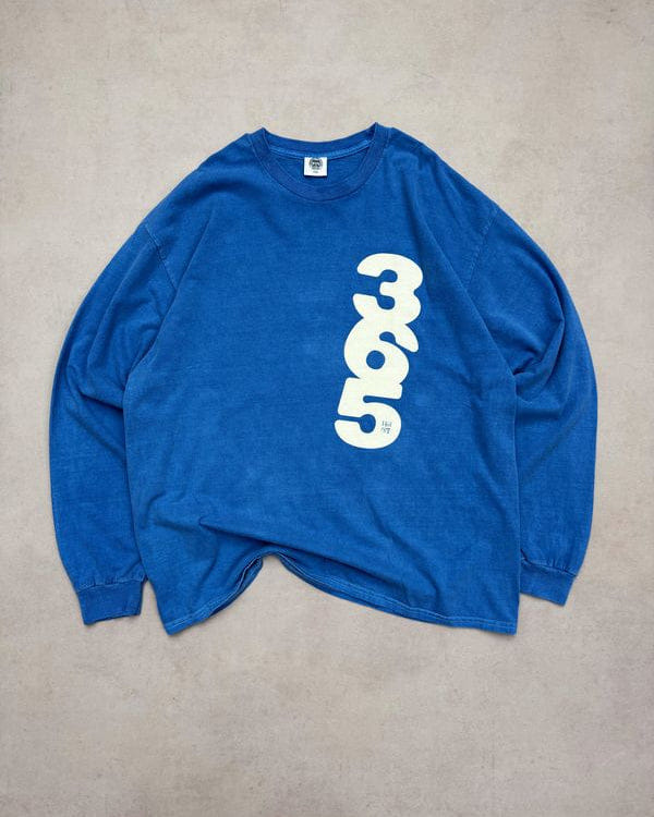 HAVE A GD TRIP '365' Vintage Washed Longsleeve Tee - Blue