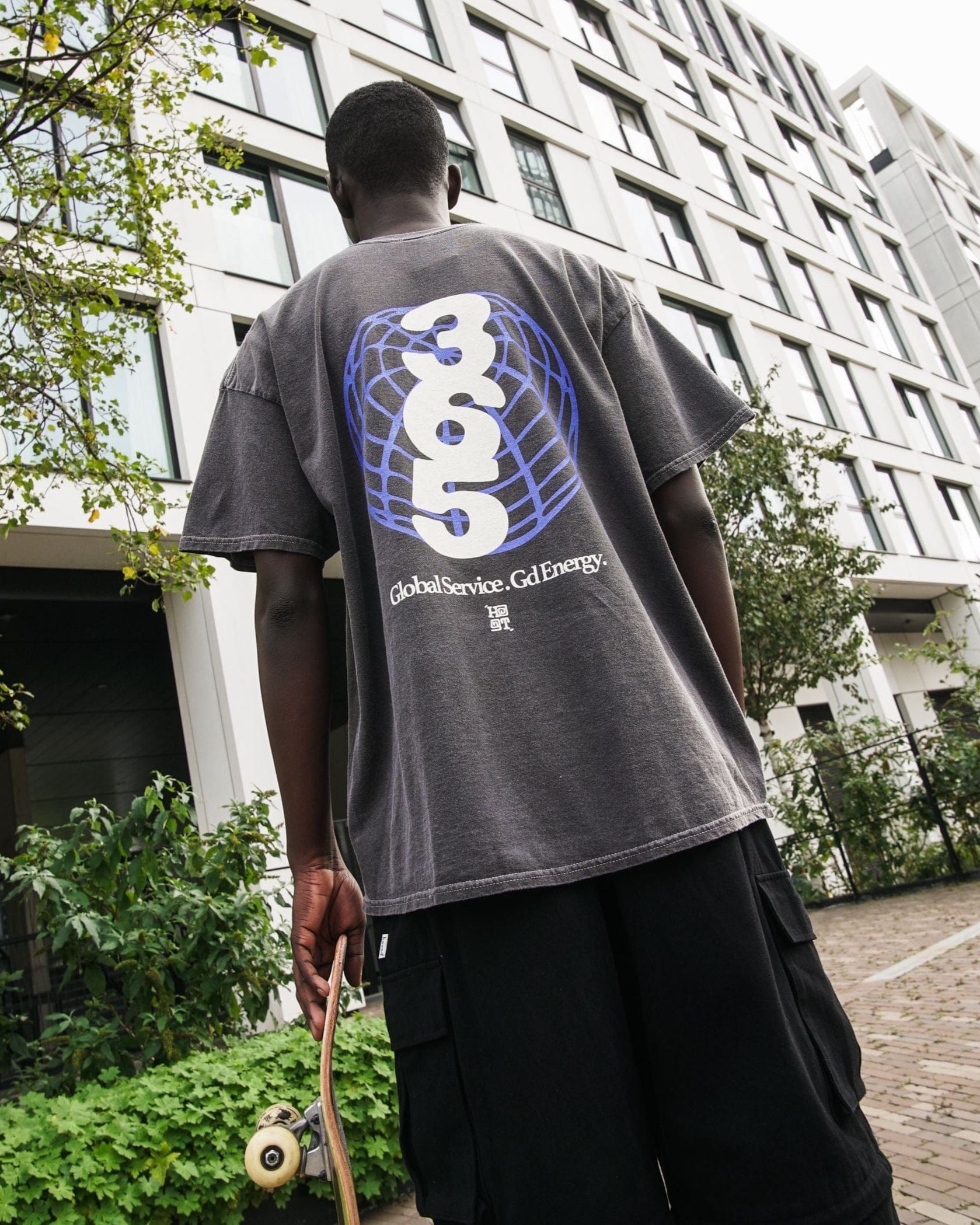HAVE A GD TRIP 'Worldwide' Vintage Washed Tee - Grey