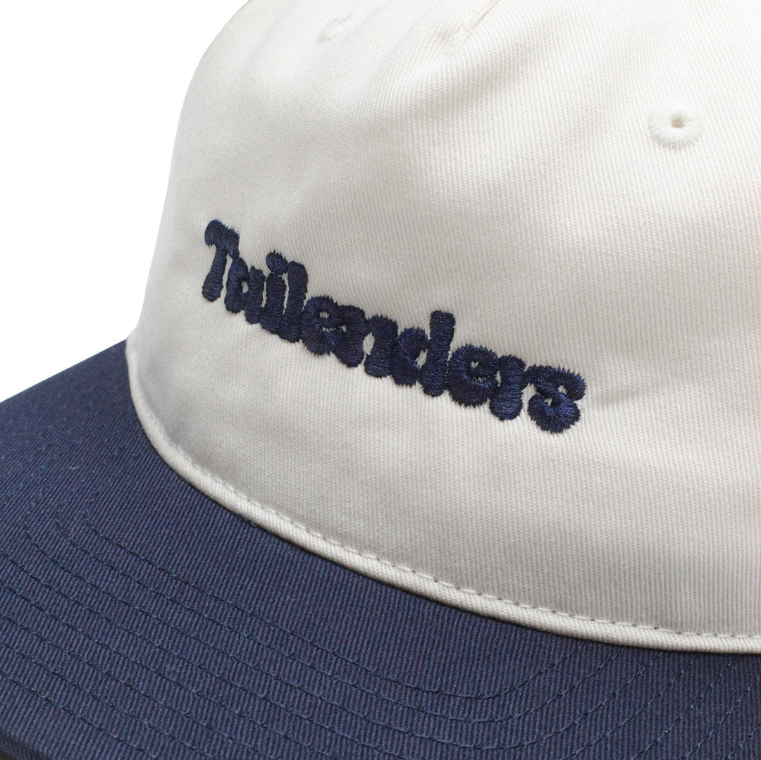 Tailenders 'Logo' Embroidered Cap - Natural/Navy