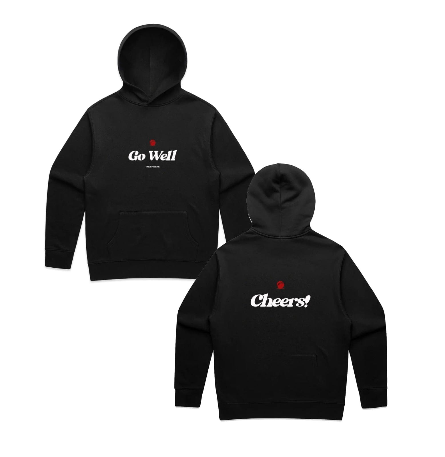 Tailenders 'Go Well' Hoodie - Black