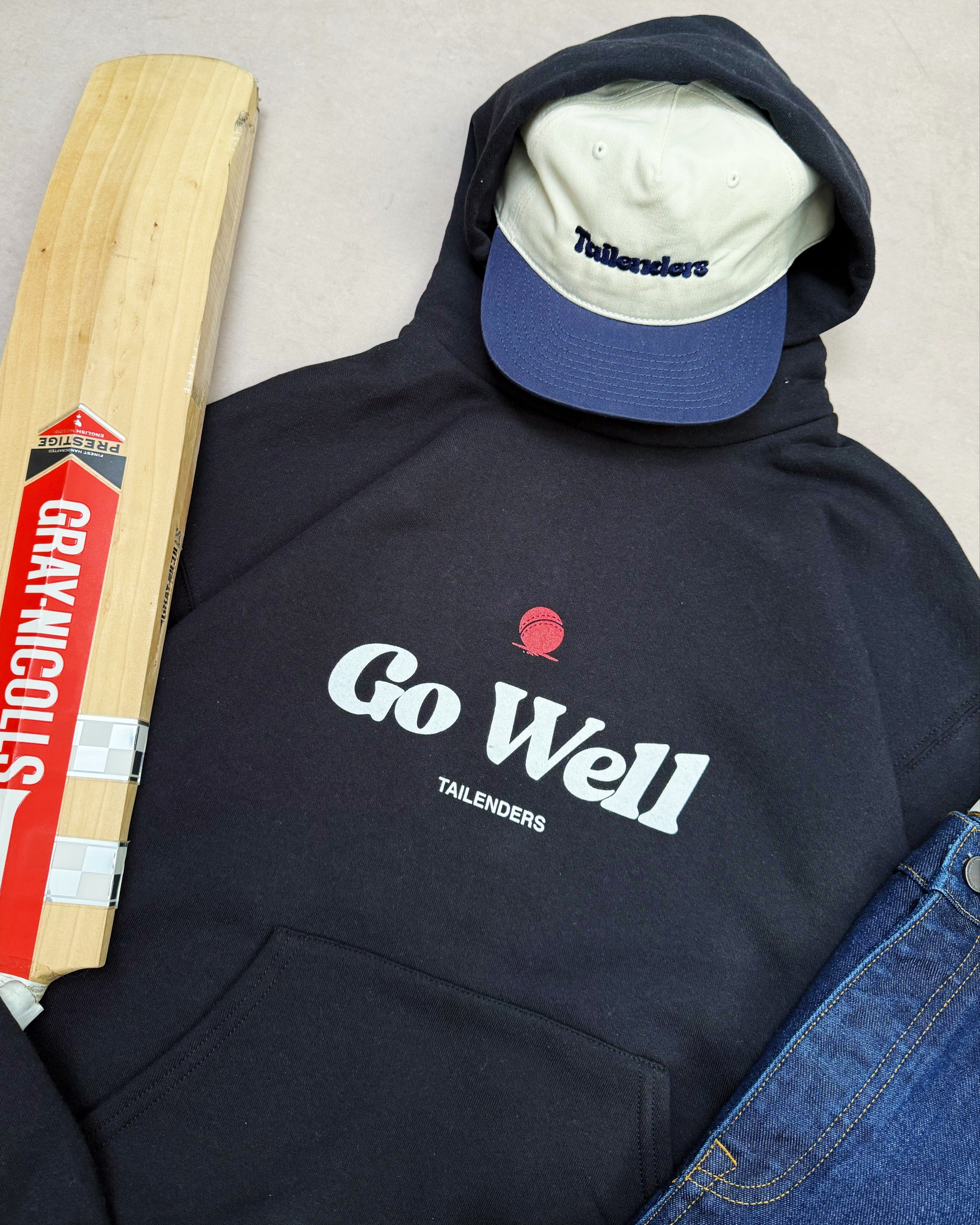 Tailenders 'Go Well' Hoodie - Black
