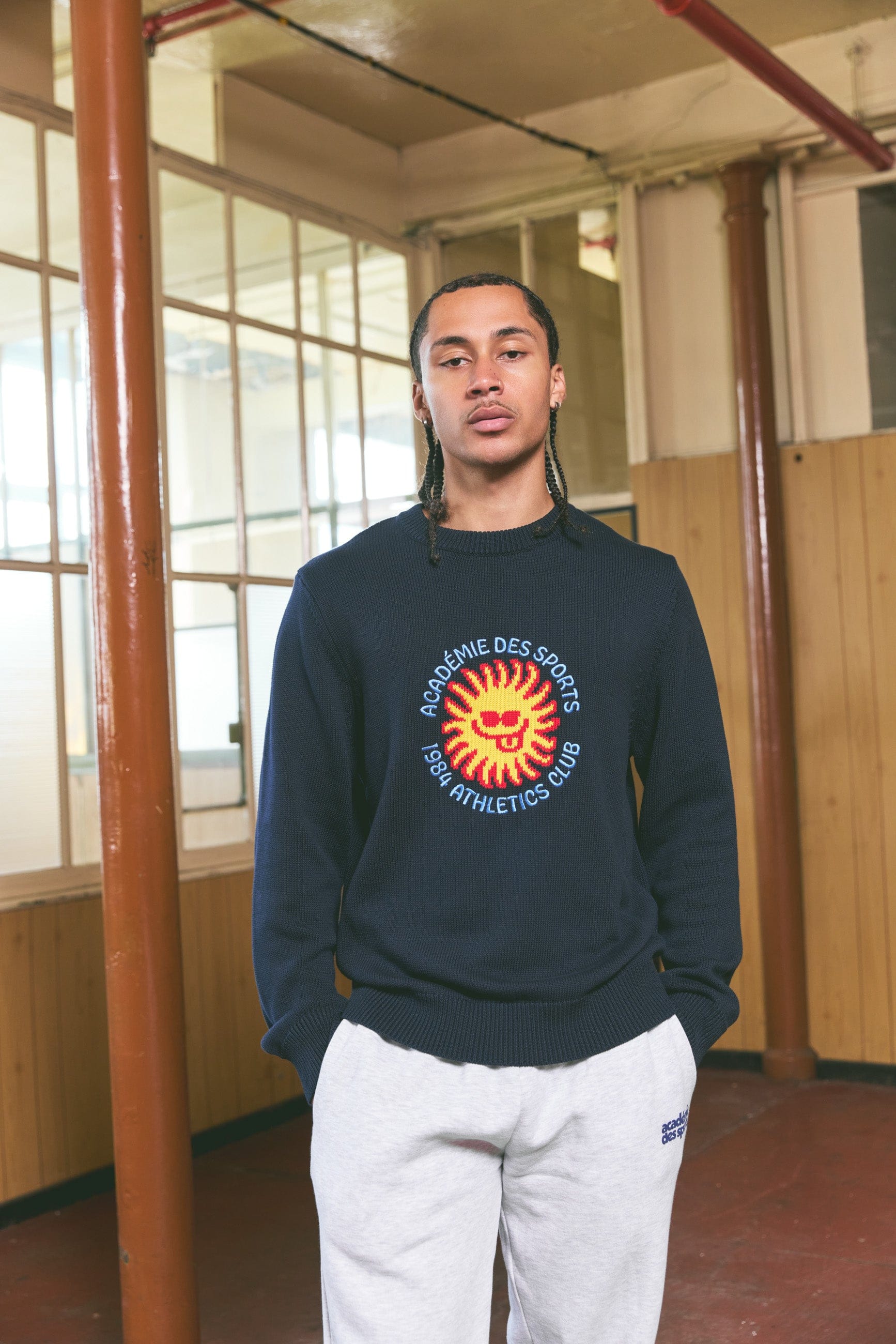 Vice 84 'Sunny Club' Knit Sweater - Navy