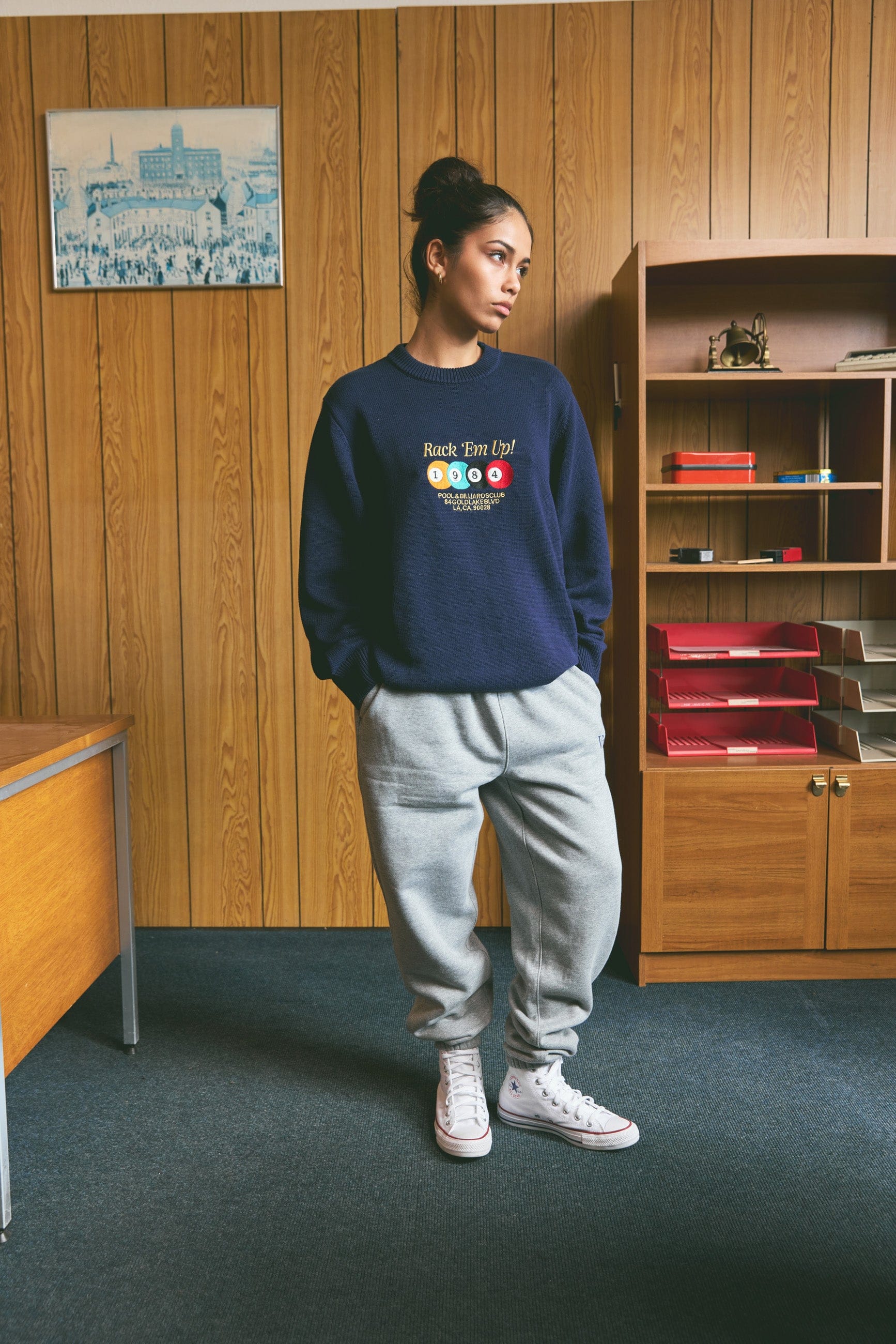 Vice 84 'Rack 'Em Up' Knit Sweater - Navy