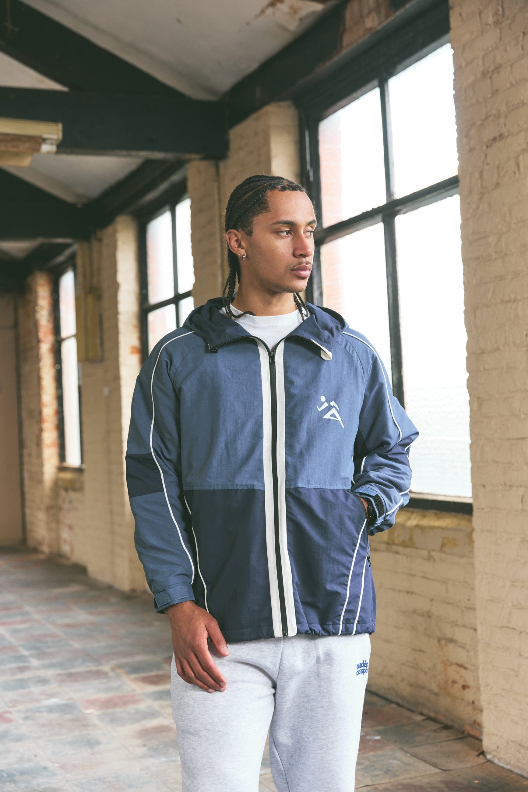 Vice 84 'Track Club' Jacket - Dark Blue