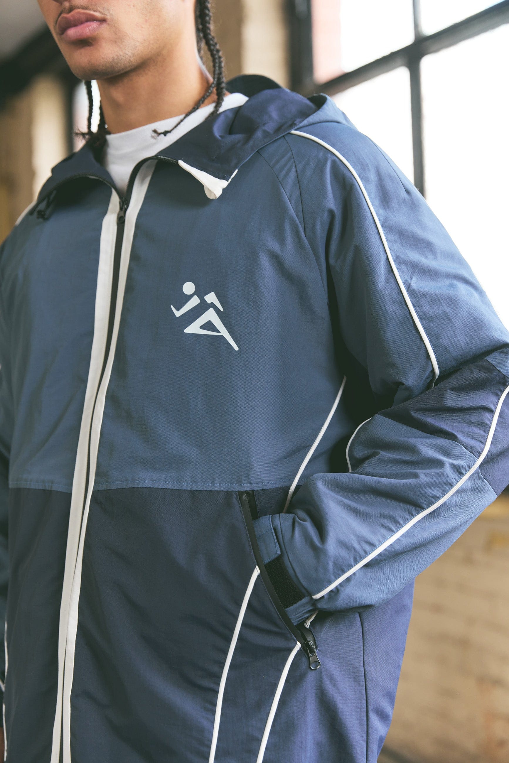 Vice 84 'Track Club' Jacket - Dark Blue