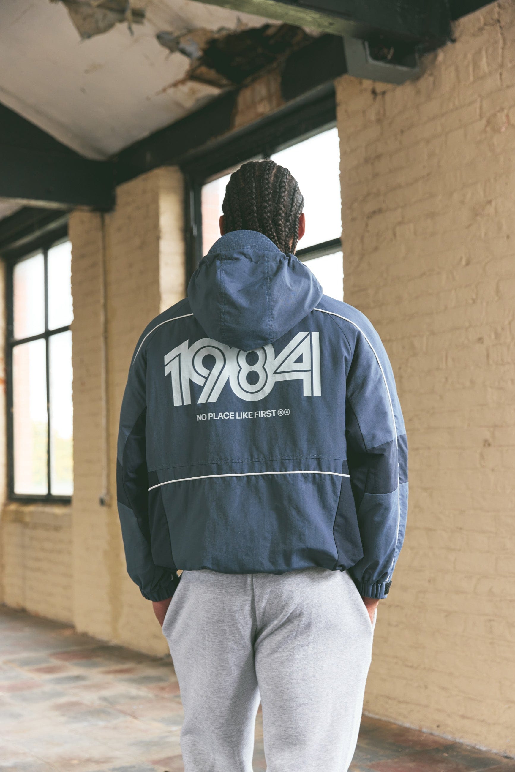 Vice 84 'Track Club' Jacket - Dark Blue