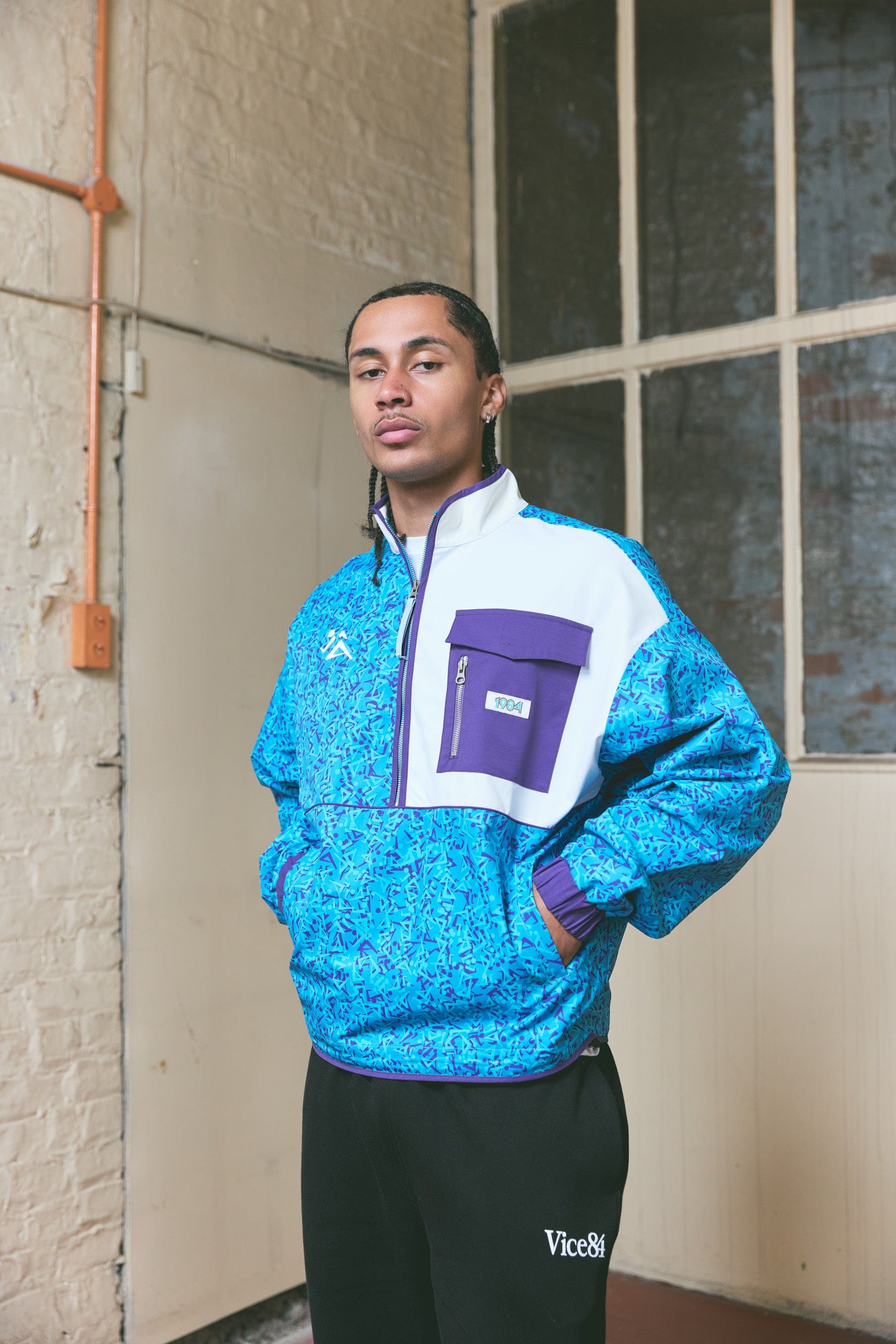 Vice 84 'Retro League' Jacket - Blue