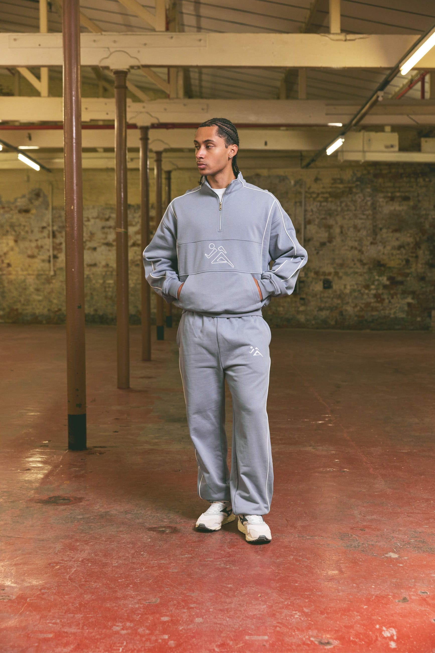 Vice 84 'Stadium' Heavyweight Joggers - Blue